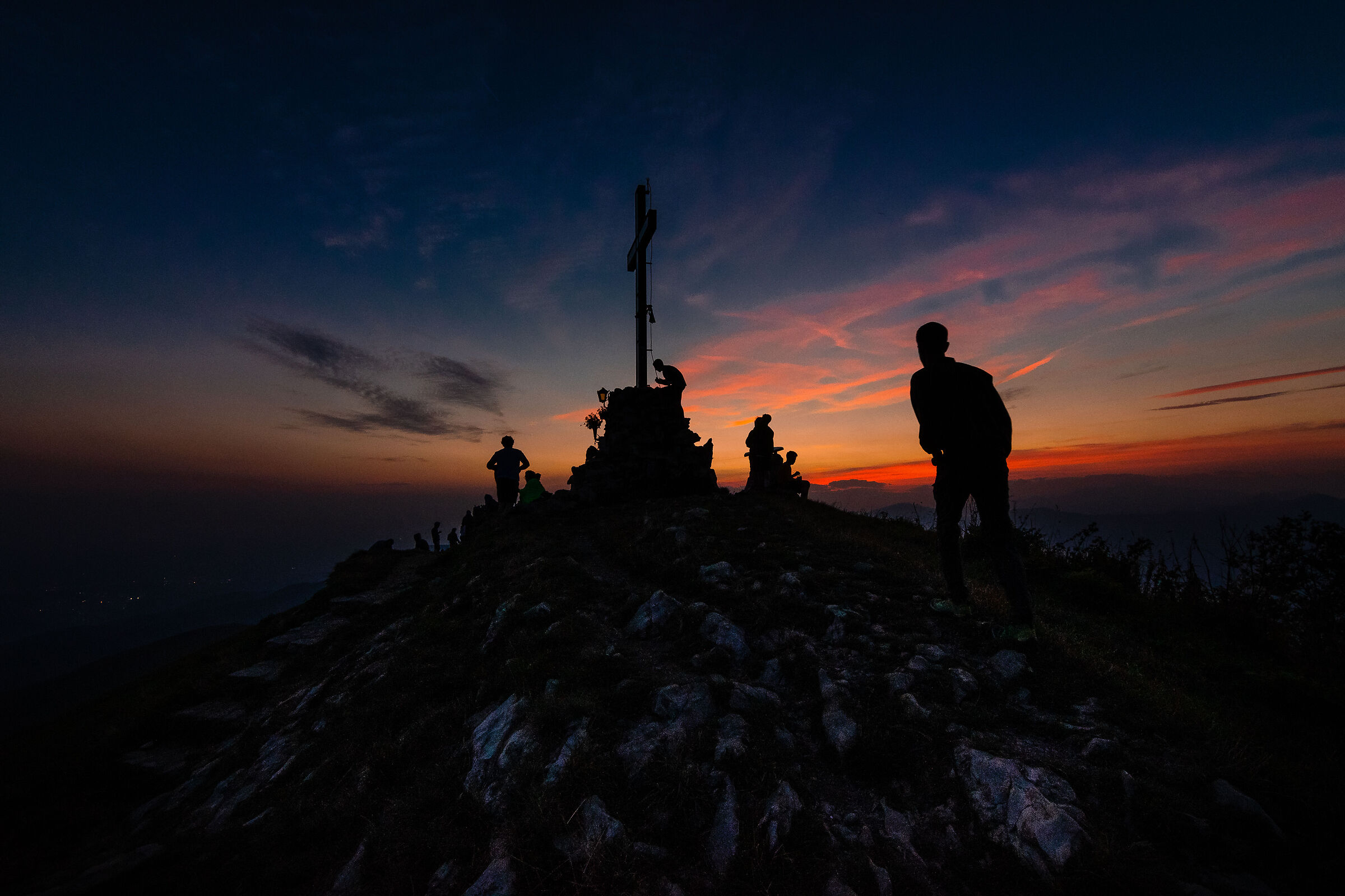La cima e il tramonto