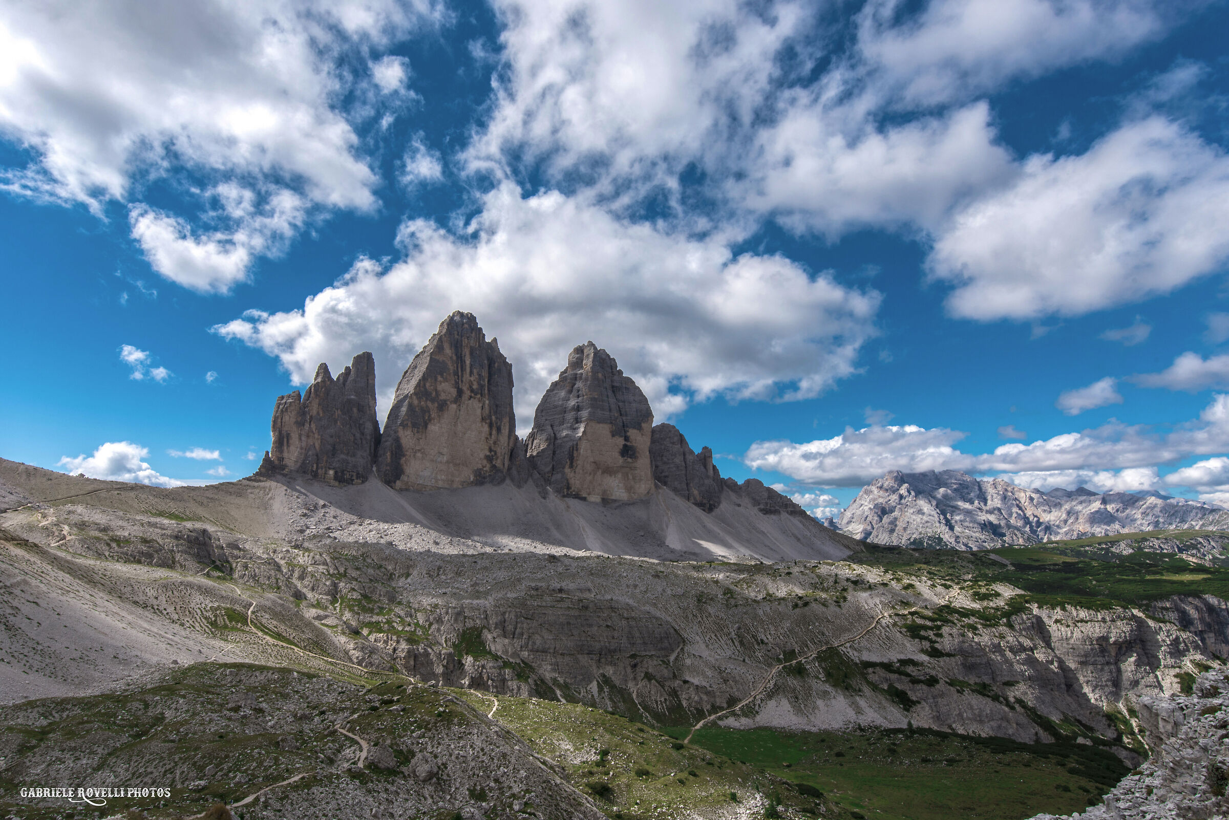 le tre cime di Lavaredo in tutto il loro splendore