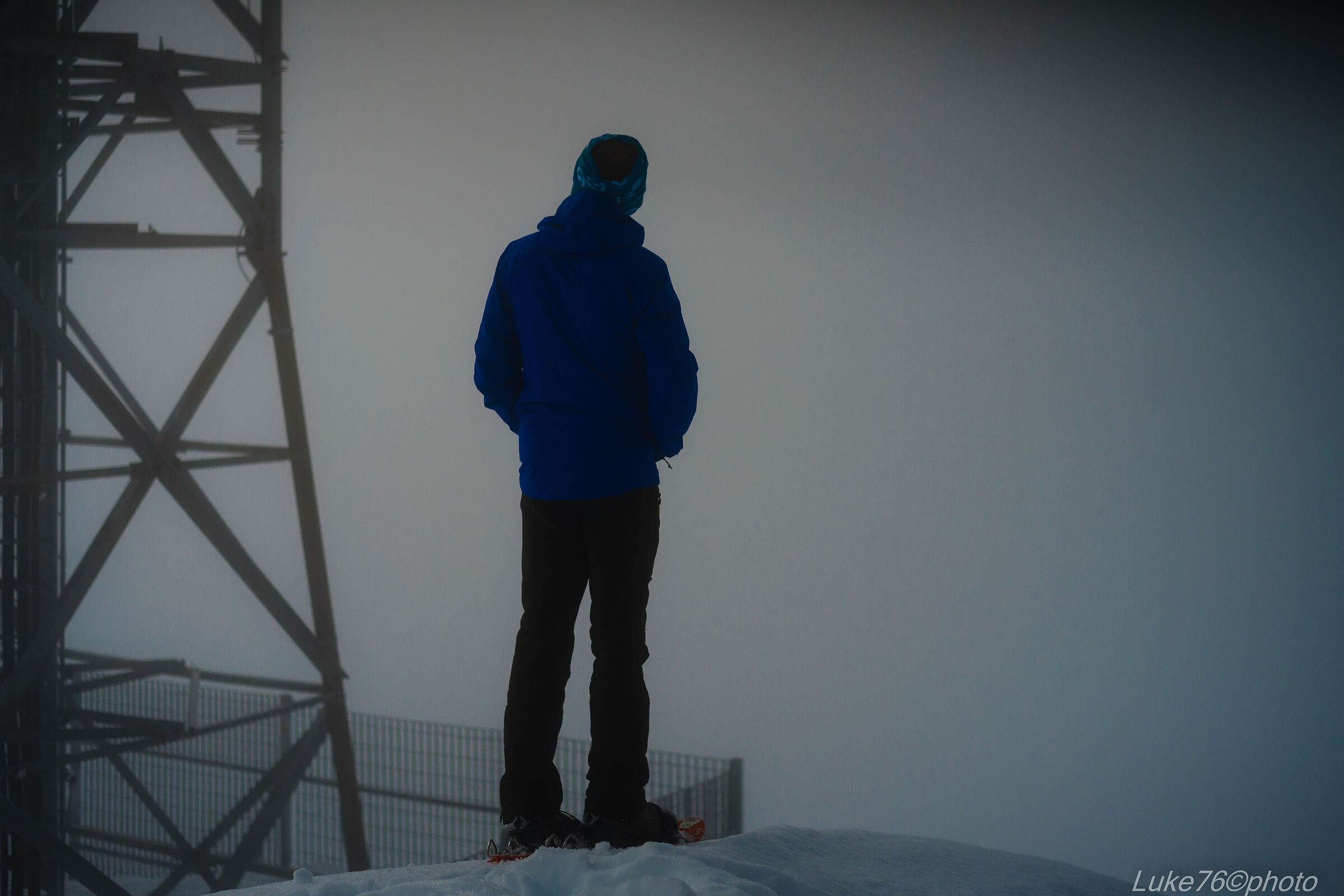 Peering over the clouds