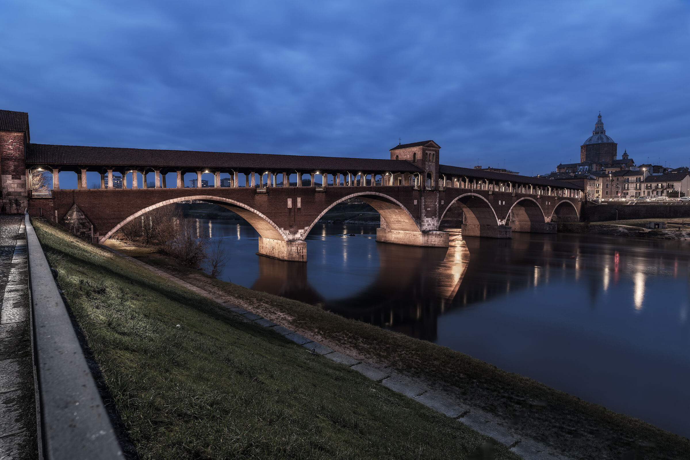 Covered Bridge. Pavia