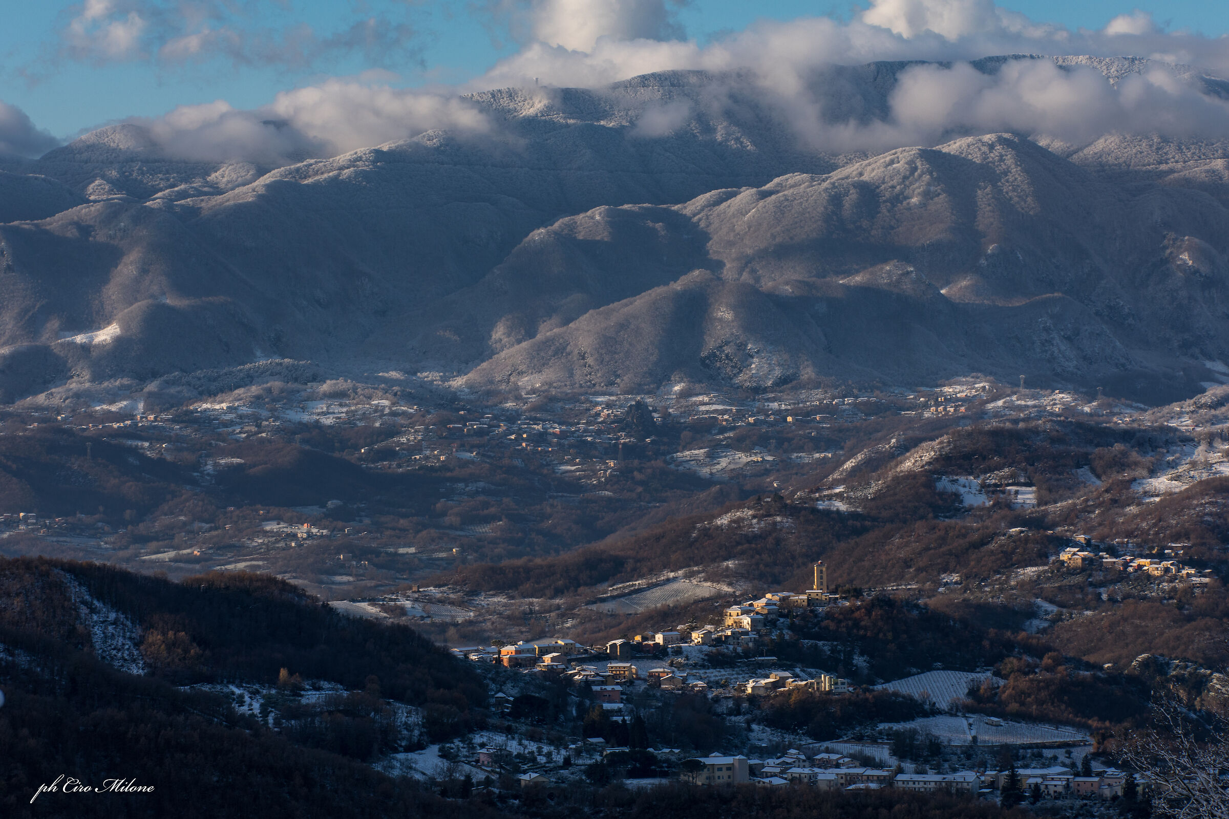 Valley between Chianche and Bagnara - snow 2021