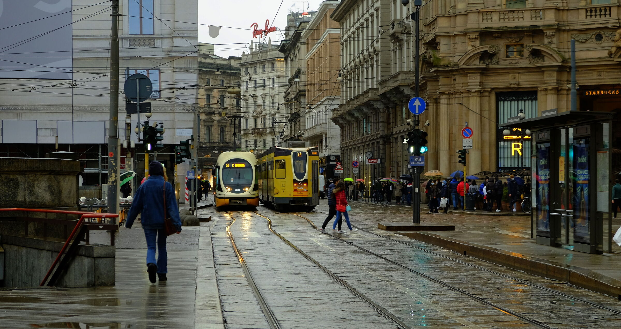 Yellow tram