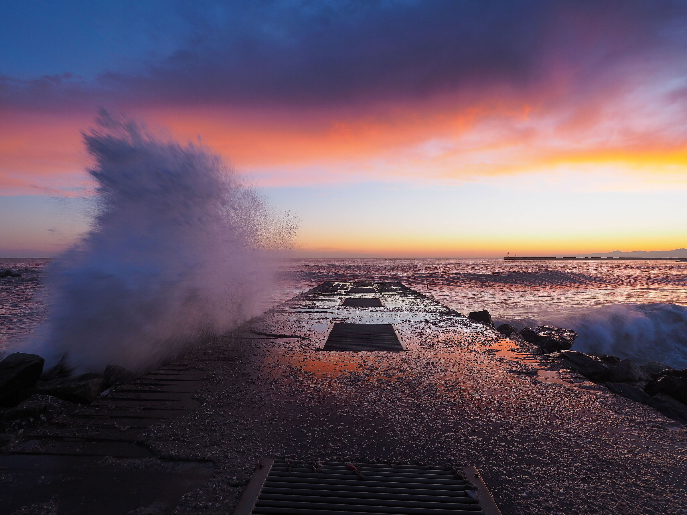 Tramonto a punta Vagno (Genova)