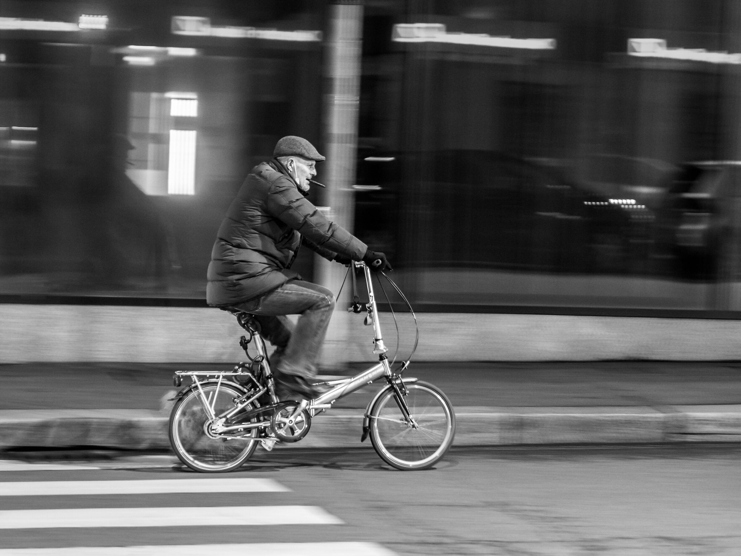 By bike with cigar - Milan