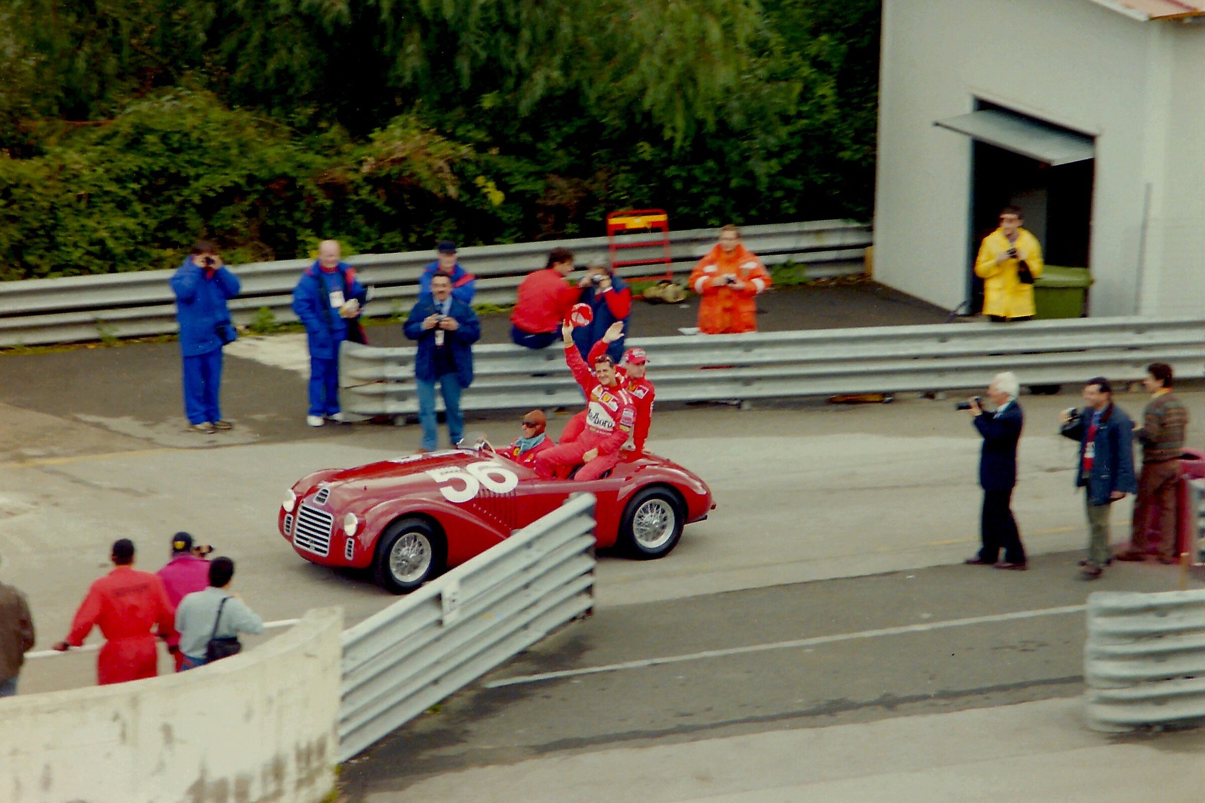 schumacher su ferrari d,epoca