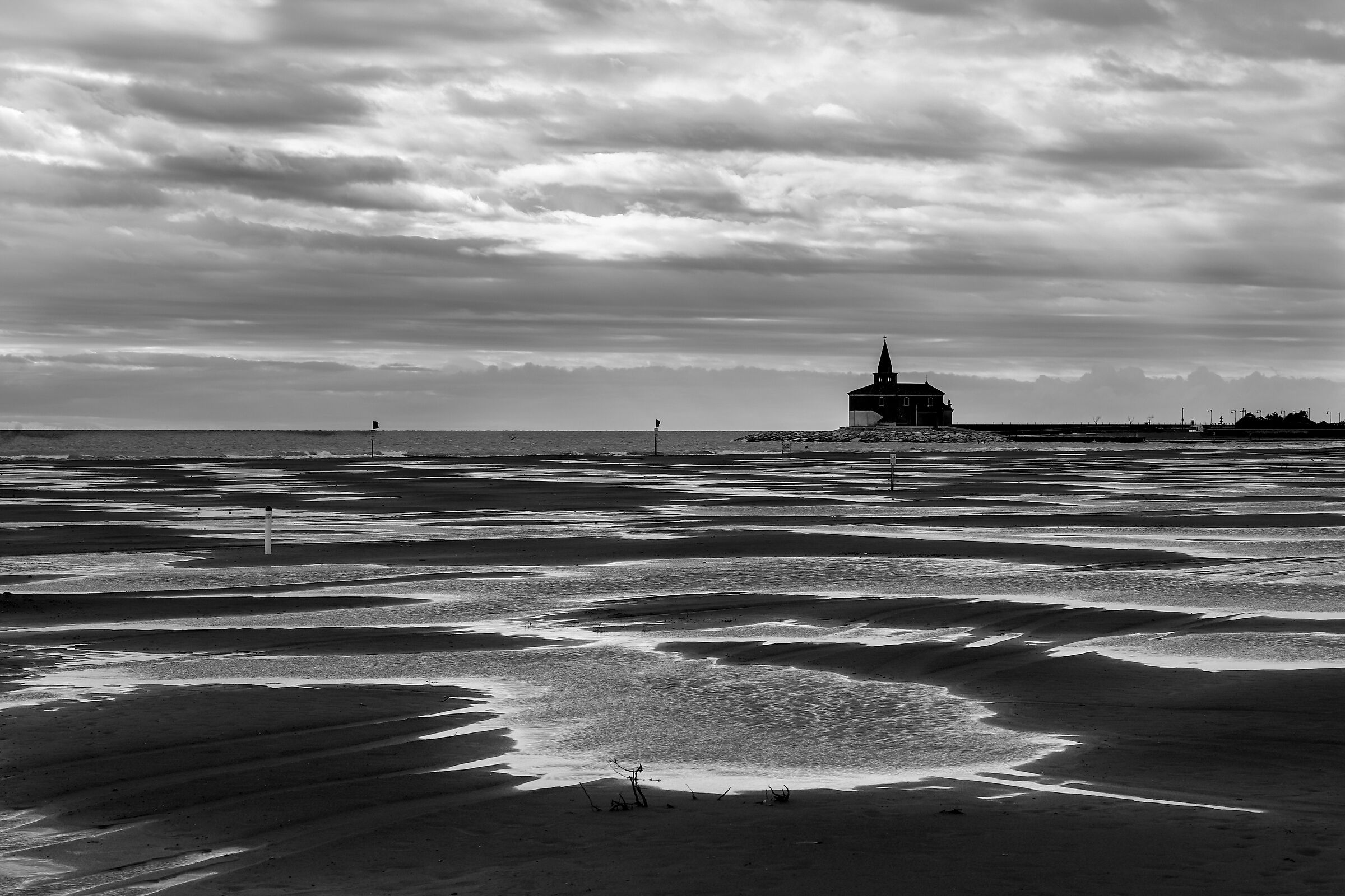 Caorle, the beach and its pools