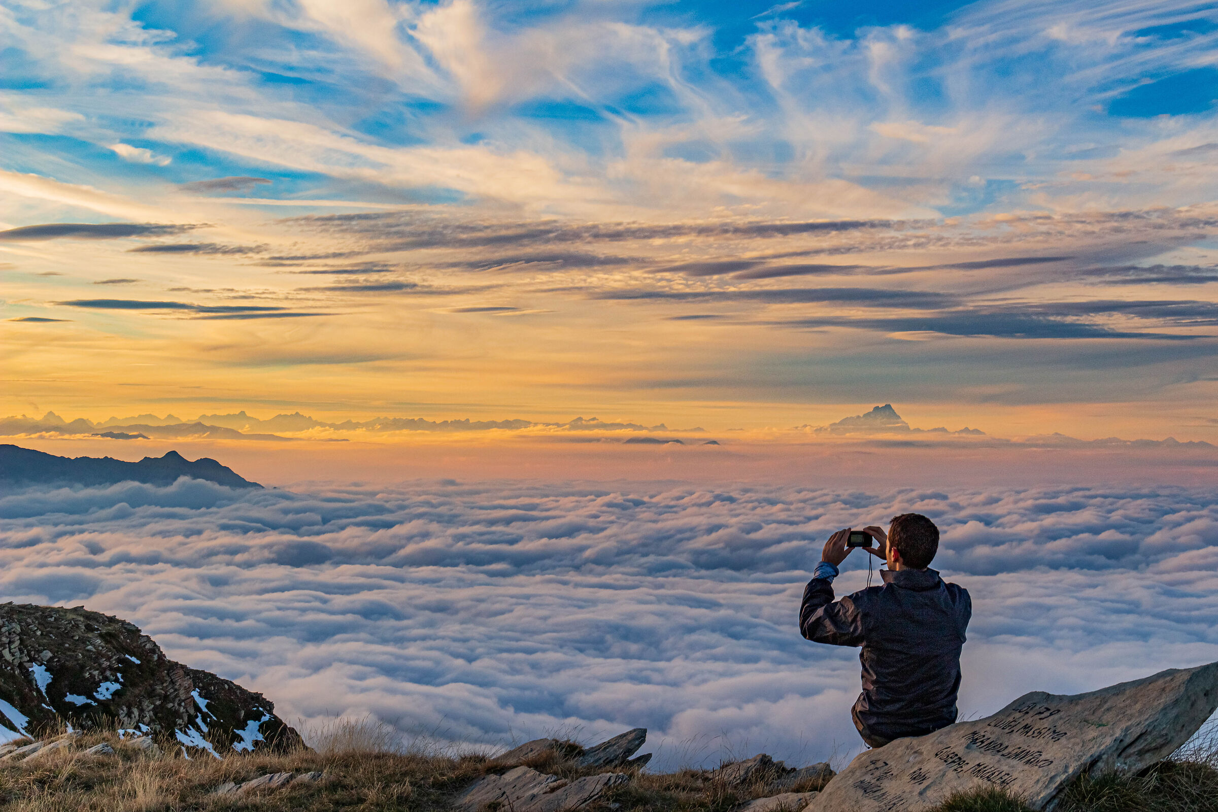 Tramonto sul Mondolè
