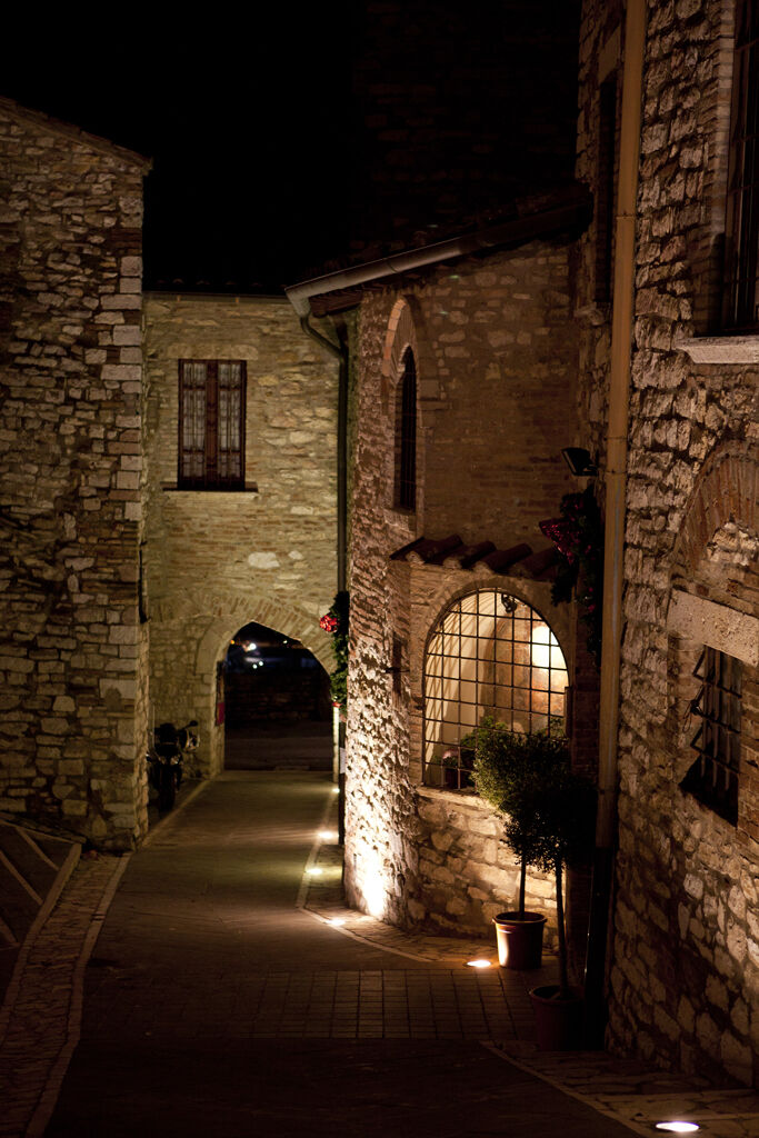 Corciano by night
