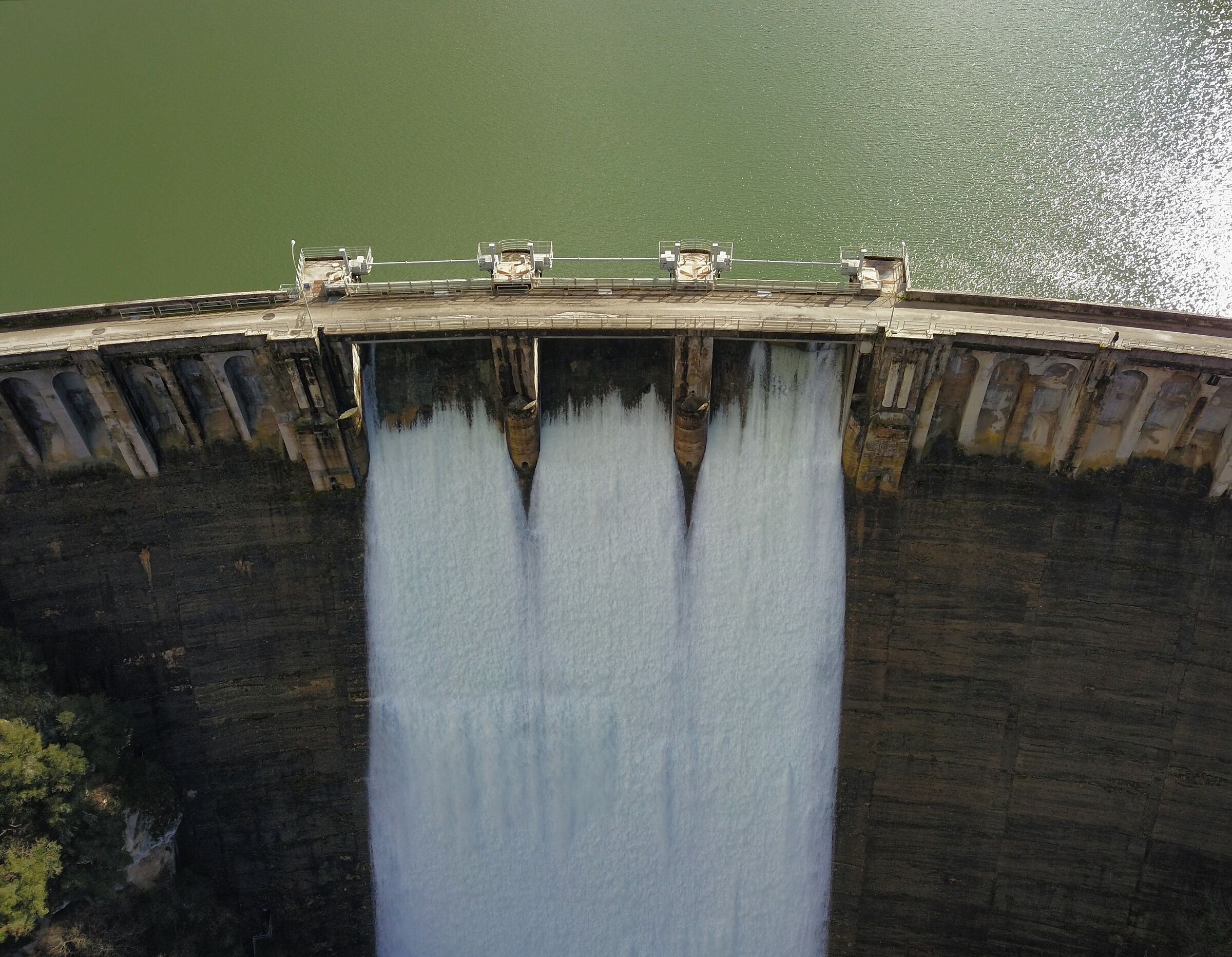 ... "artificial" waterfall...