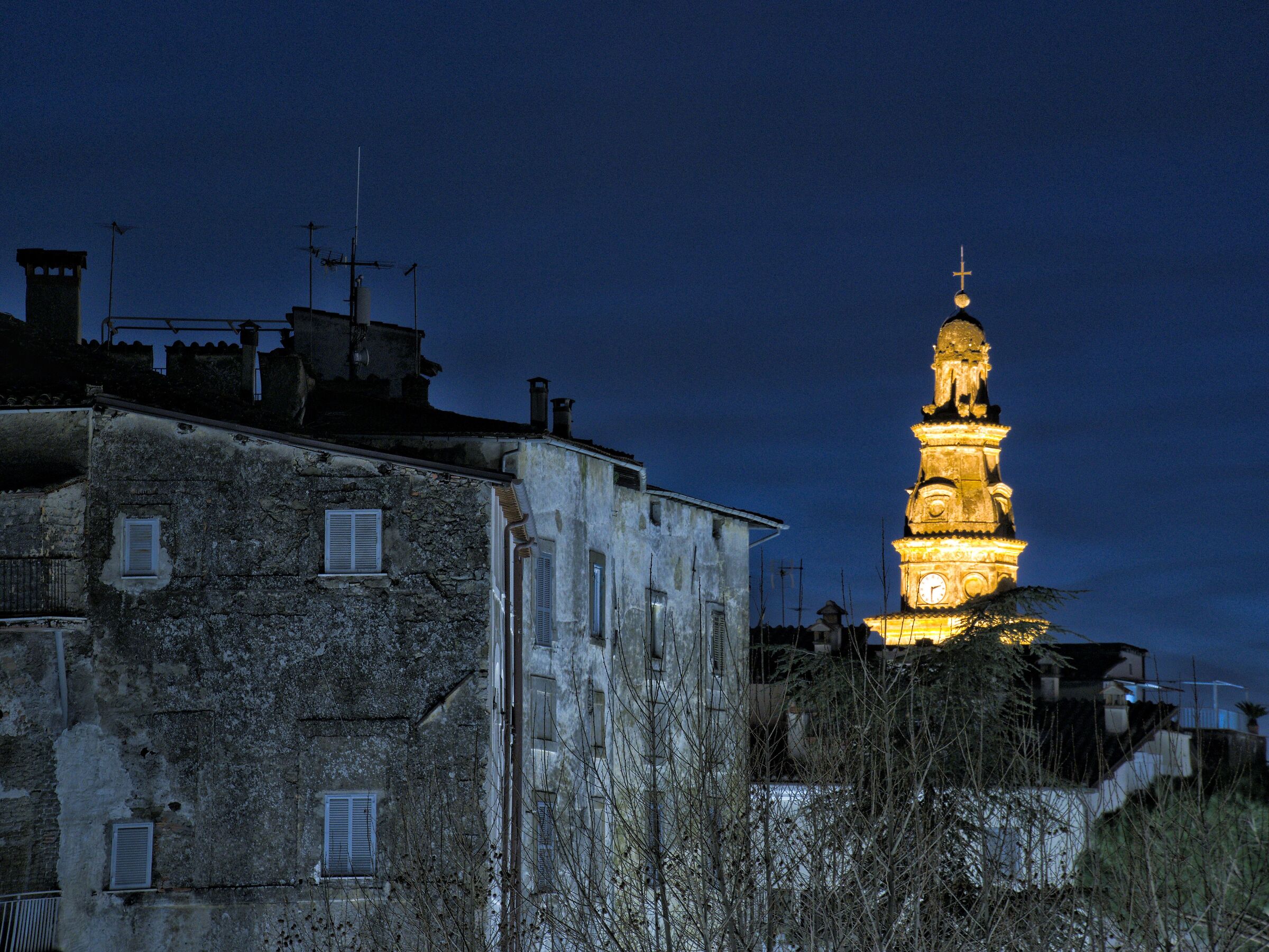 Campanile di notte (Poli, RM)