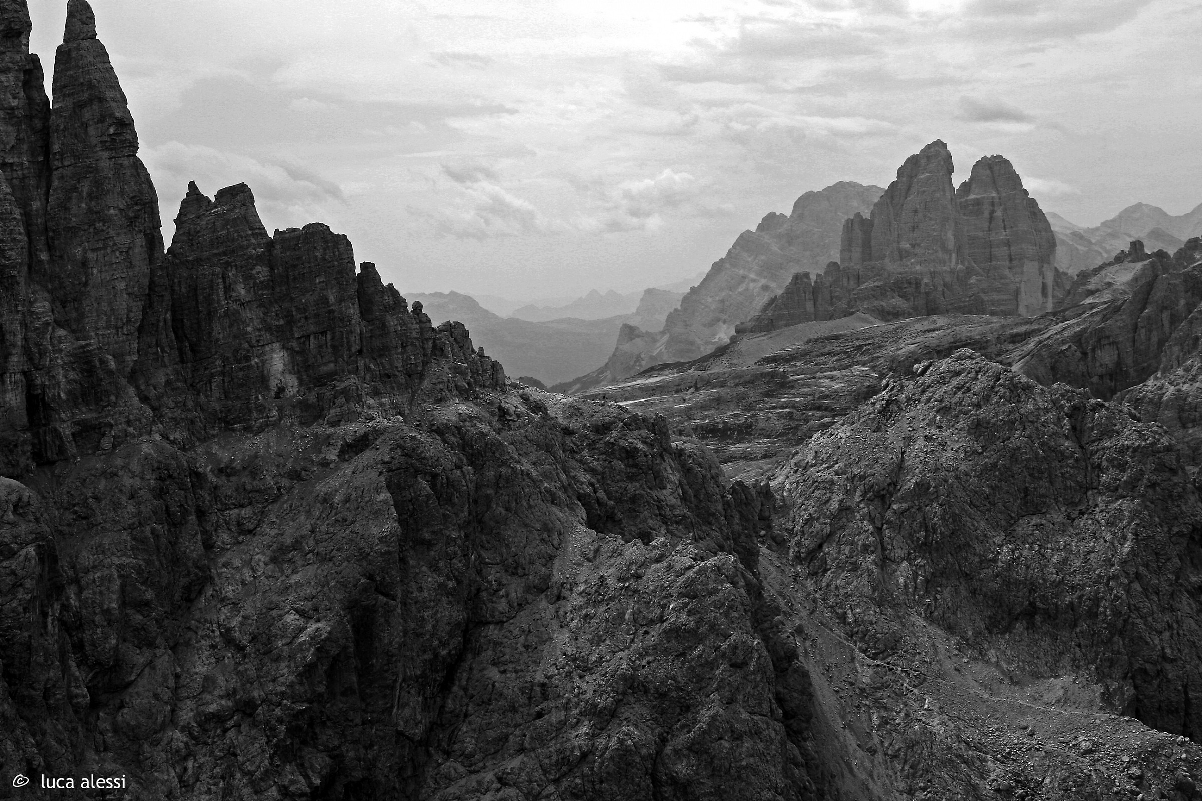 Fork and Eleven Three peaks from Croda Rossa di Sesto