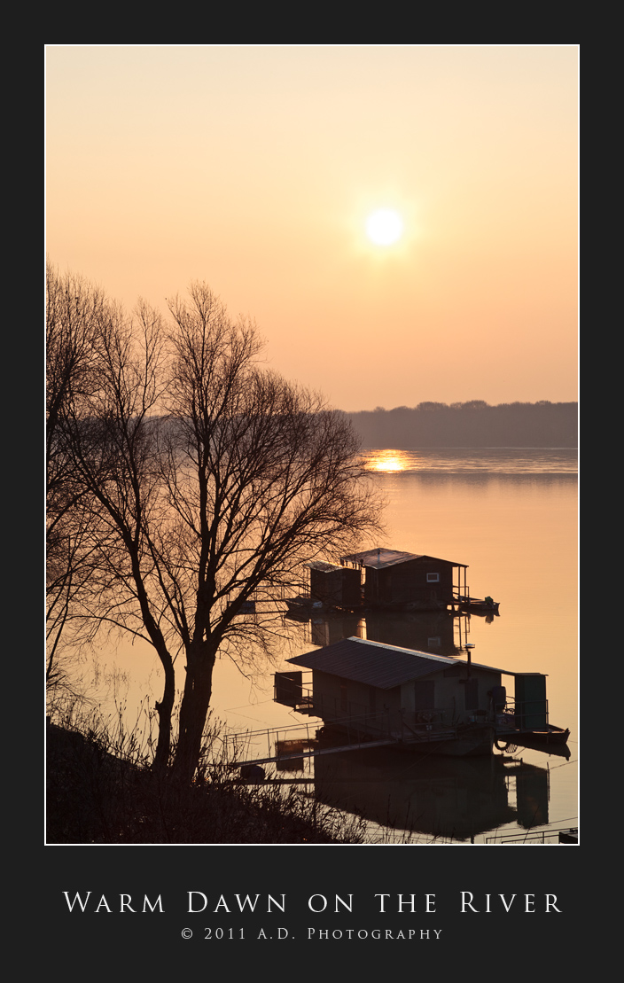 Warm Dawn on the River