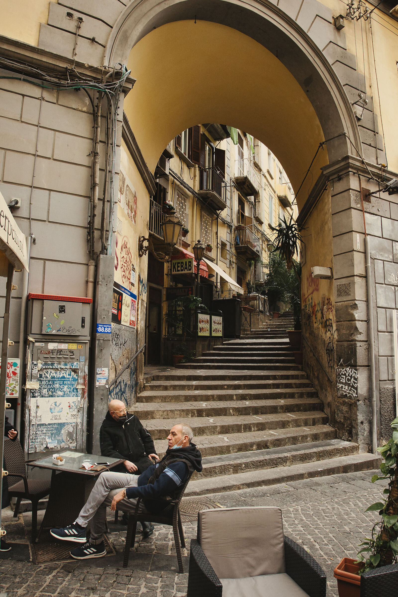 Scale in via Chiaja dettaglio