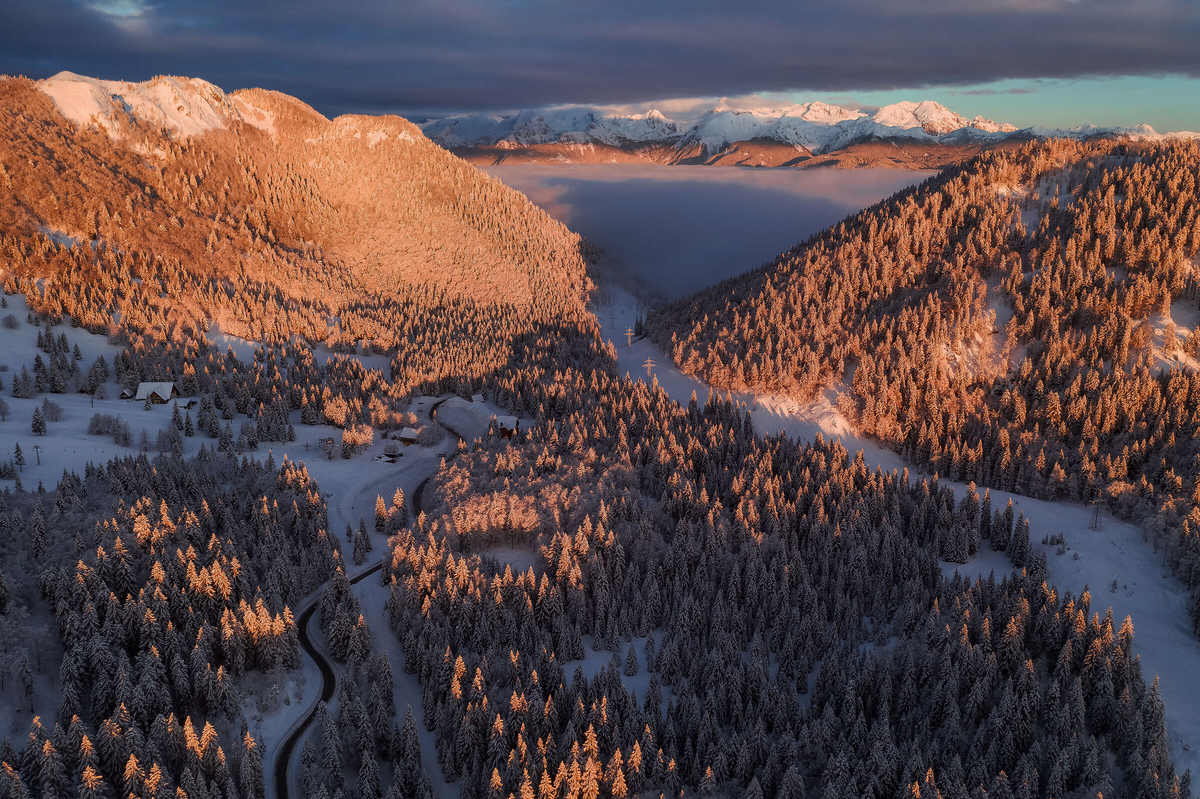 Strada per le montagne