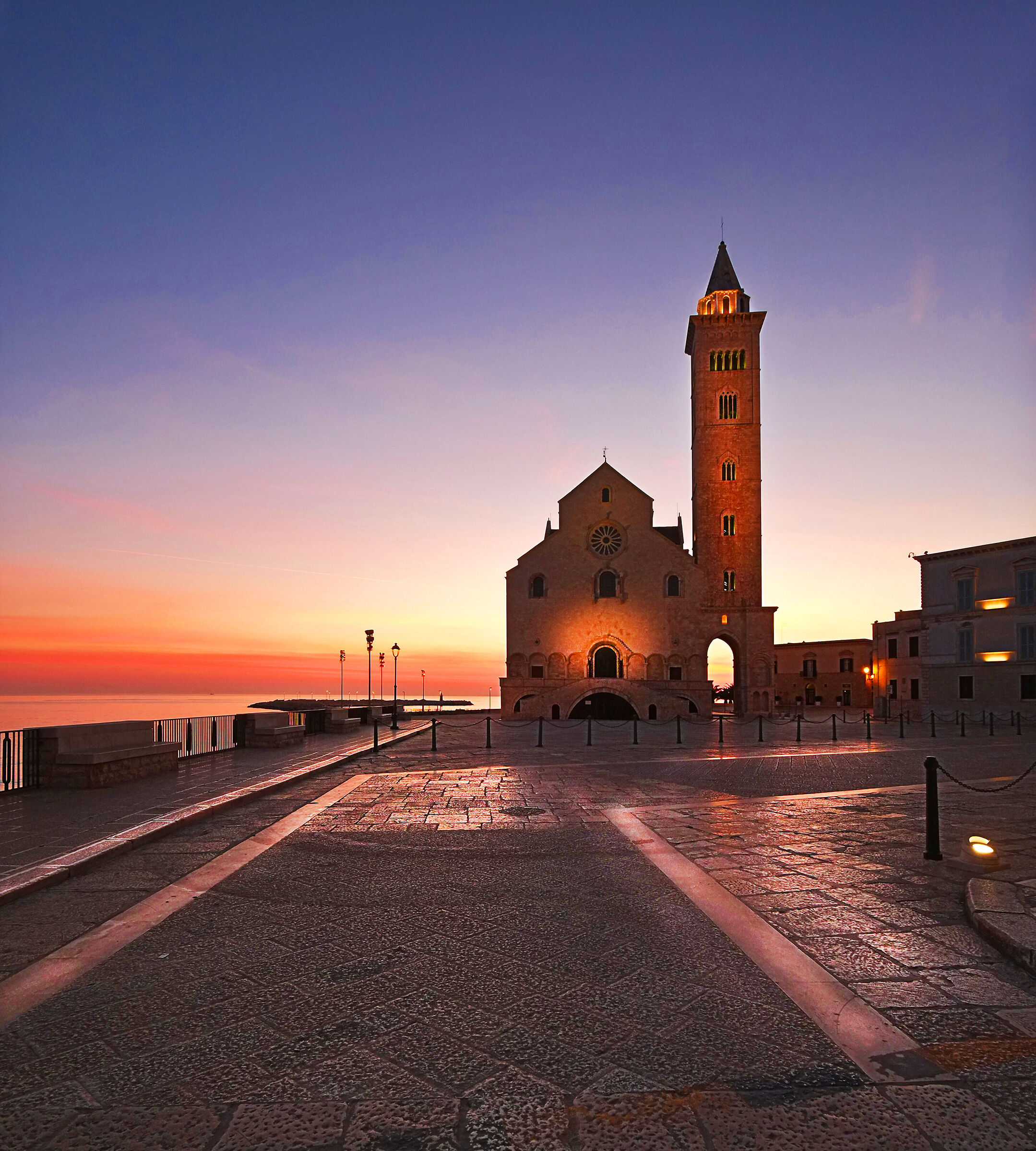 Cathedral trani at dawn
