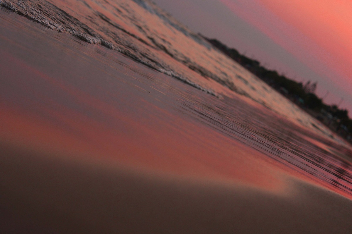 Reflections on the beach