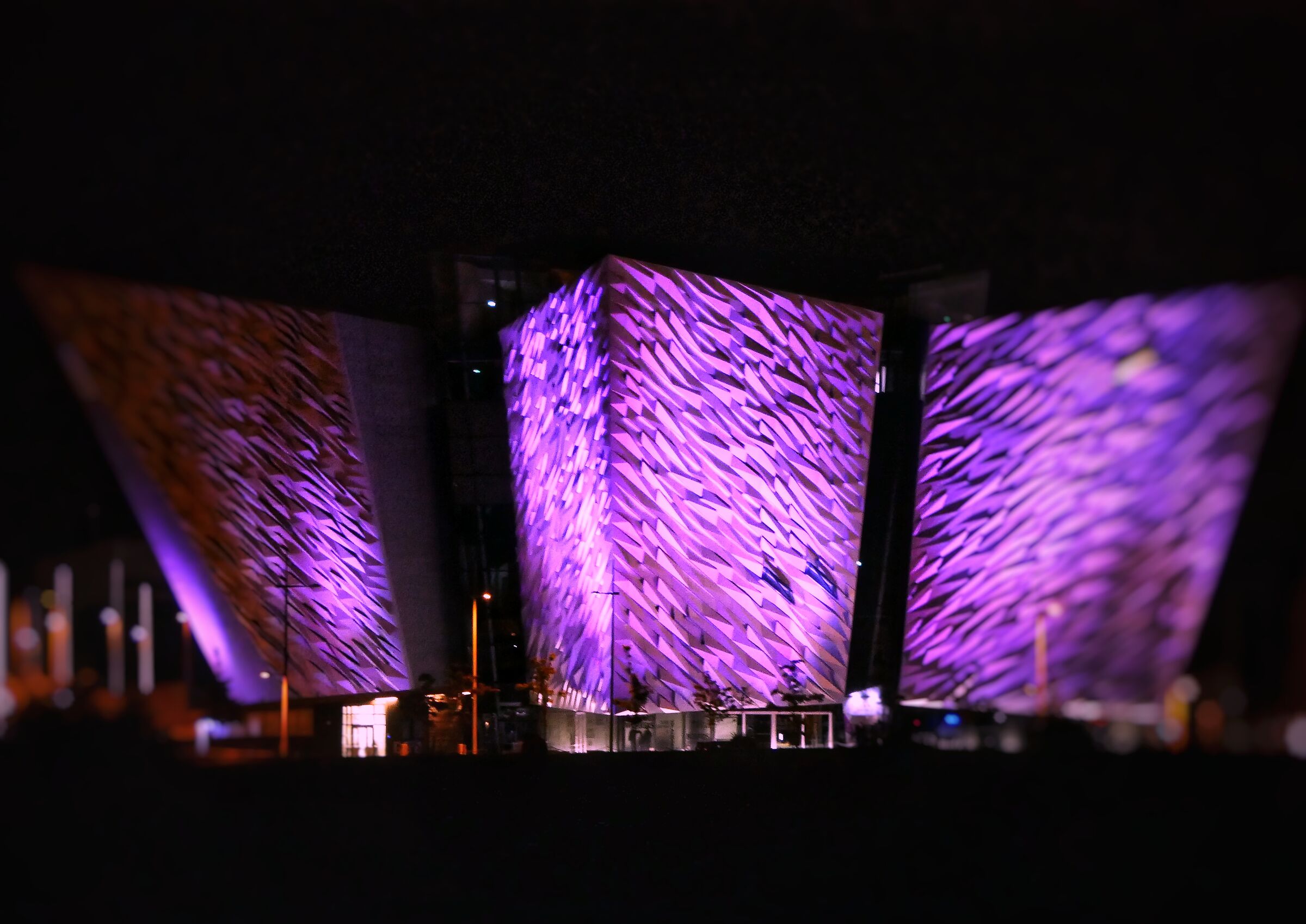 titanic - Belfast by night