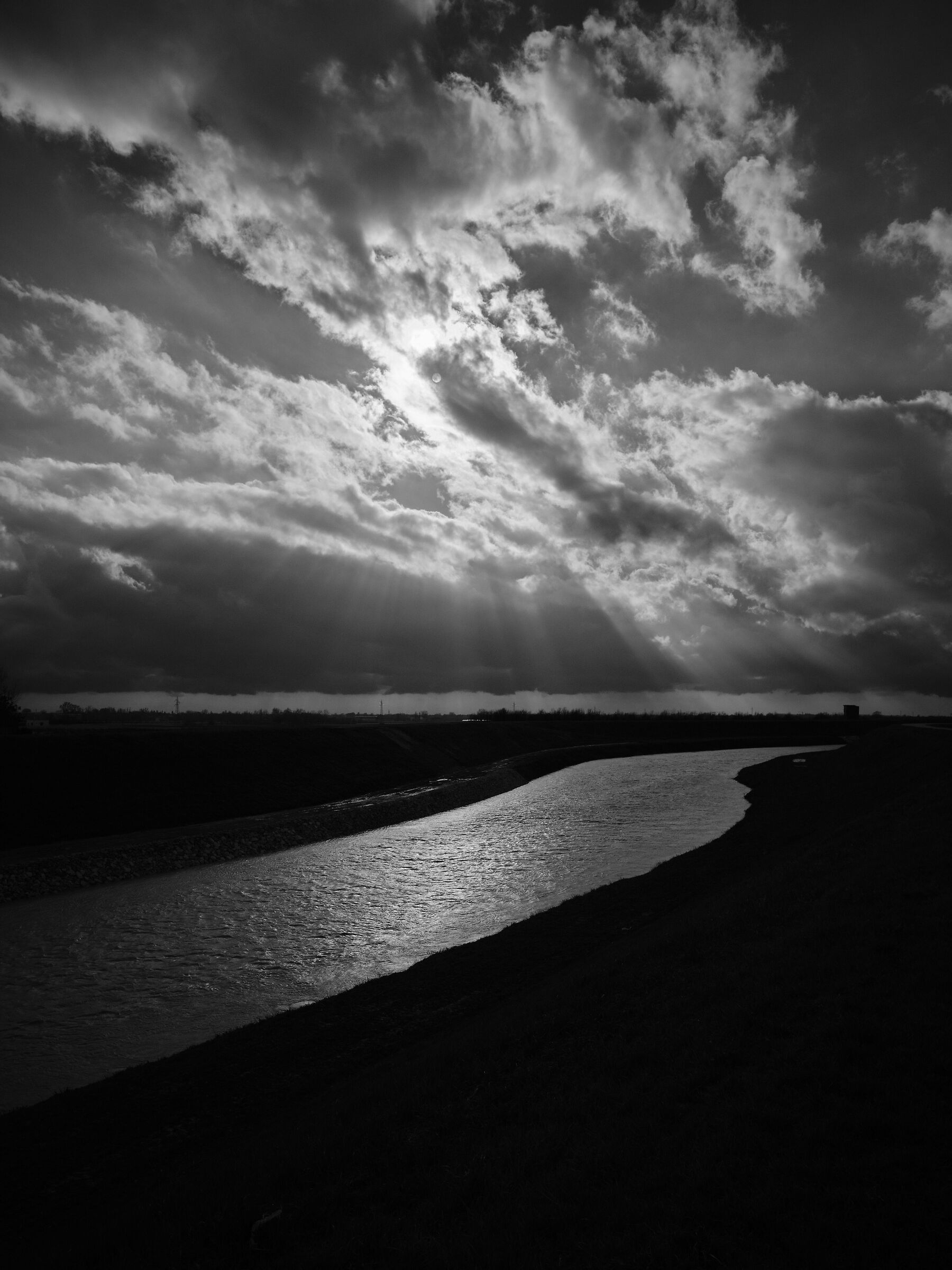 Averted the flood returns the serene