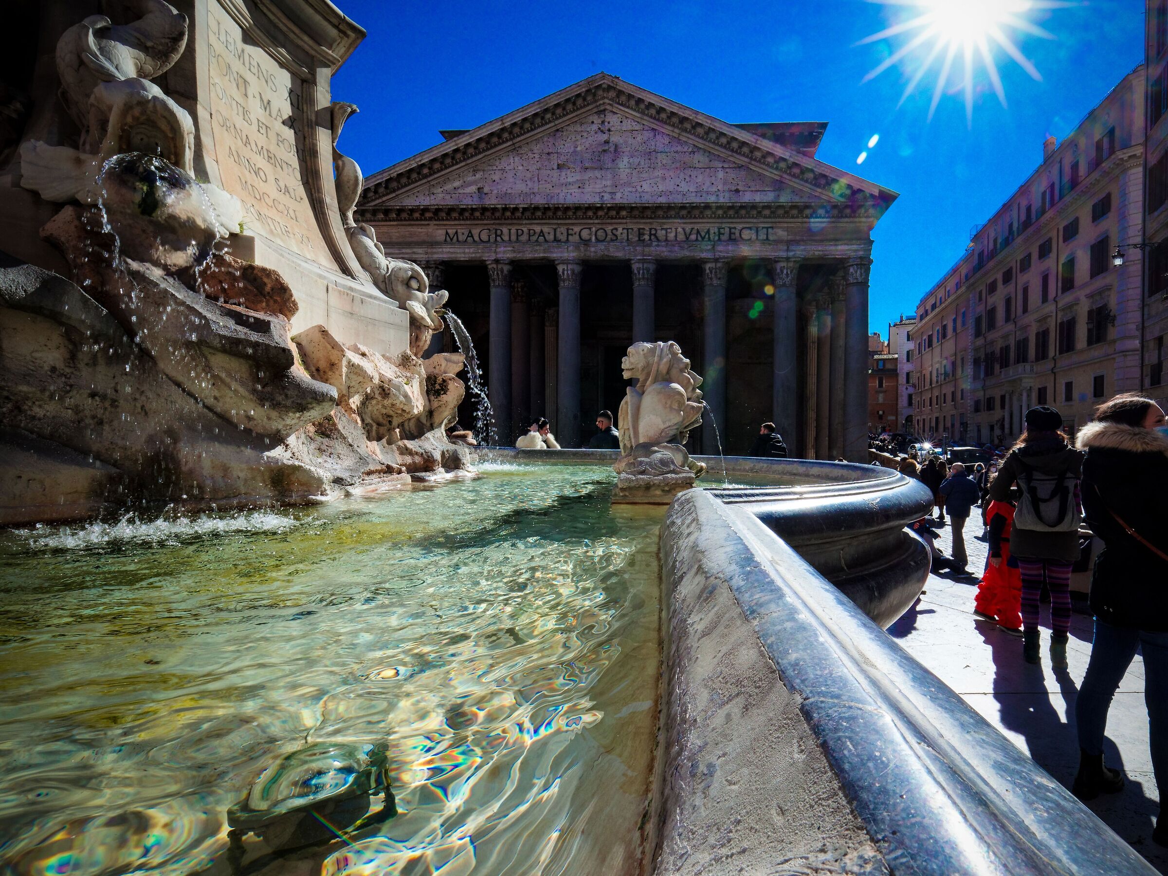 Pantheon with the Sun