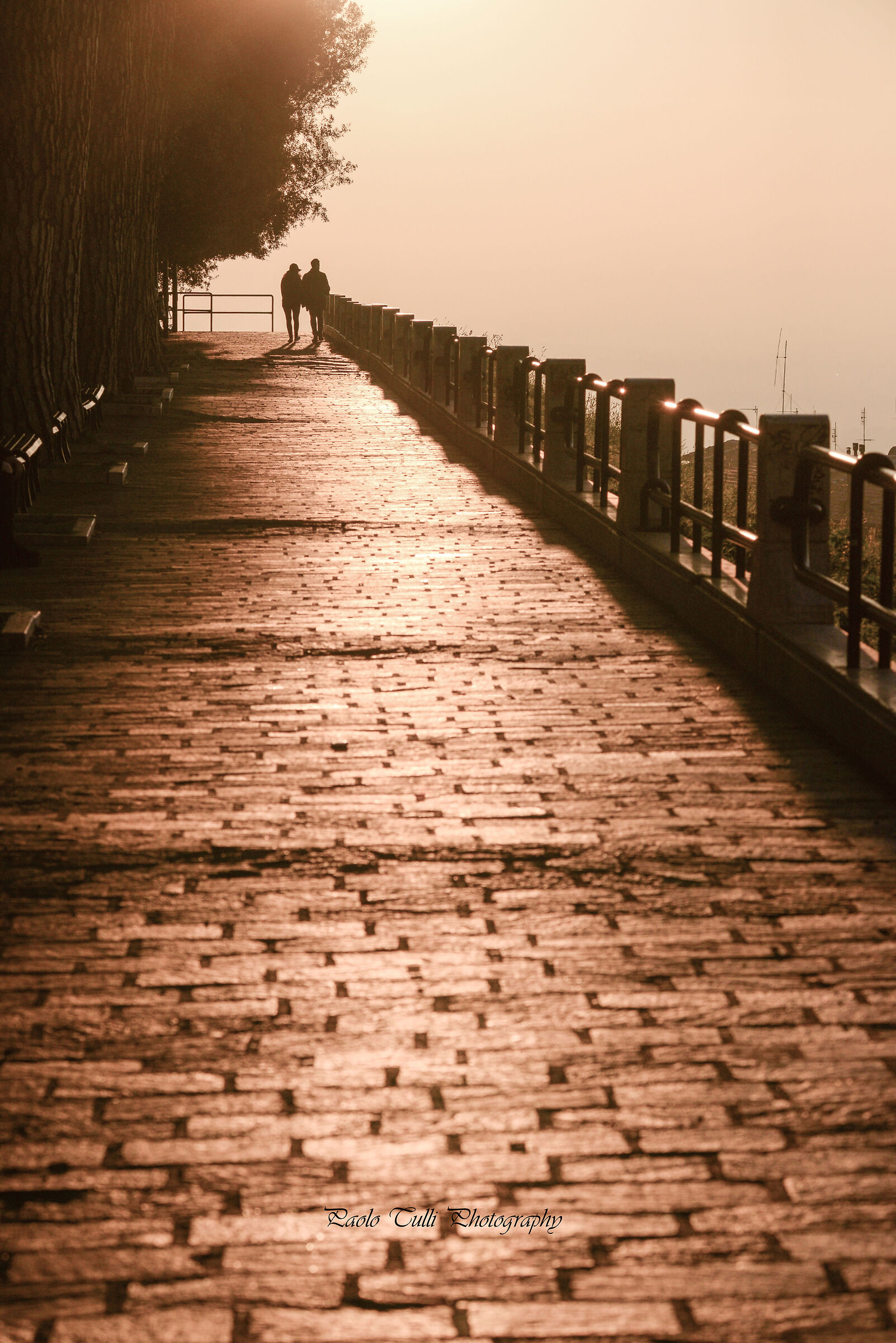 Passeggiata al tramonto