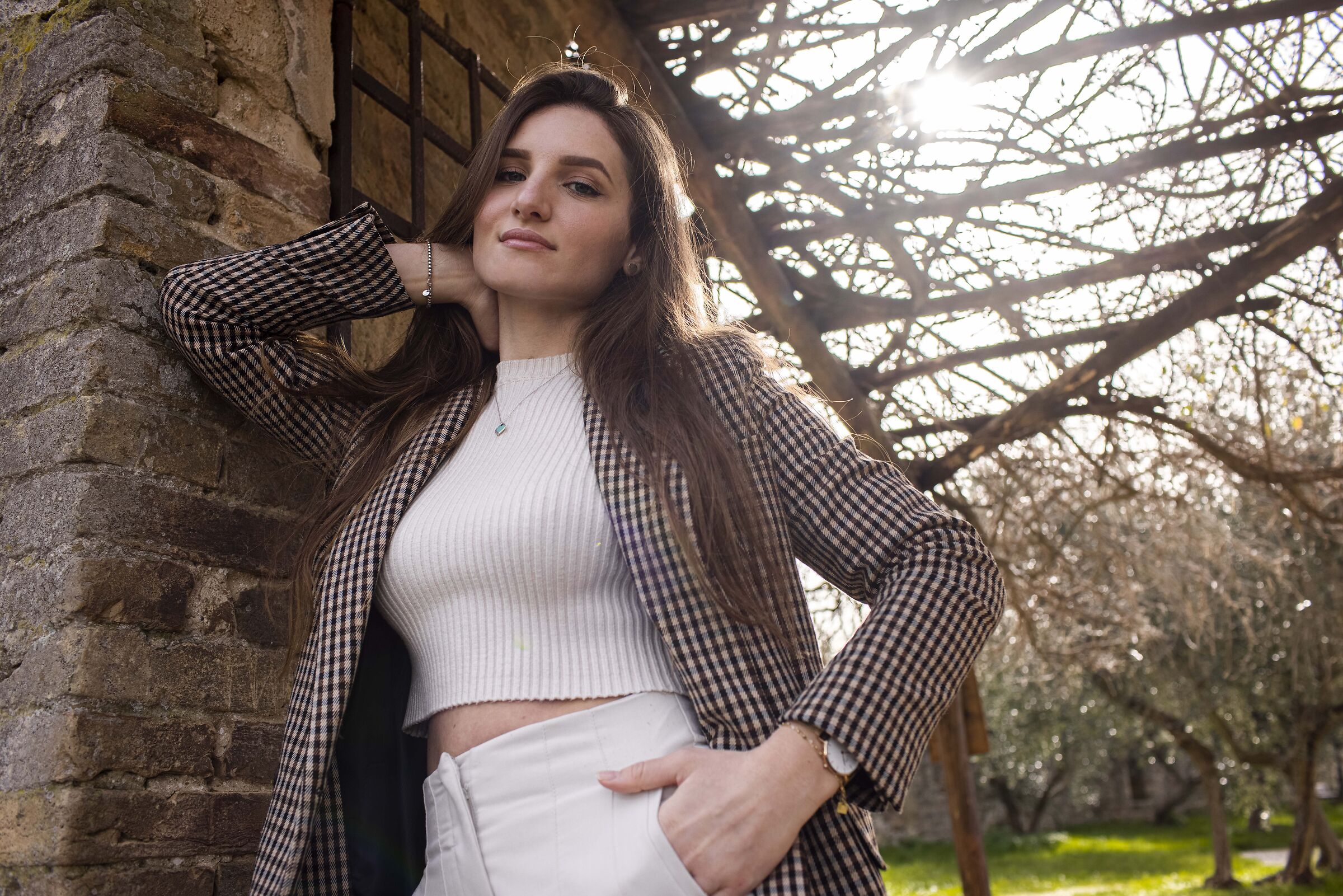 With Justina in San Gimignano 2