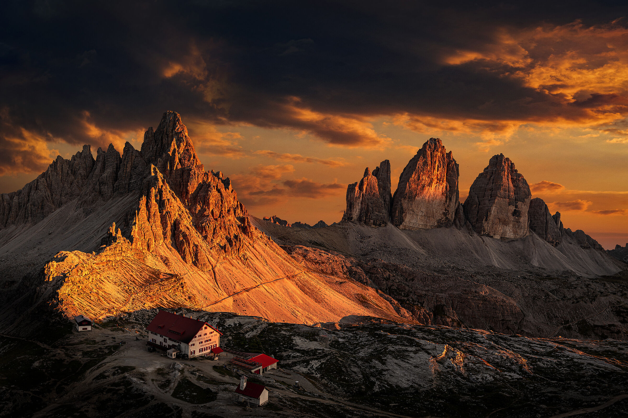 Tramonto alle Tre Cime