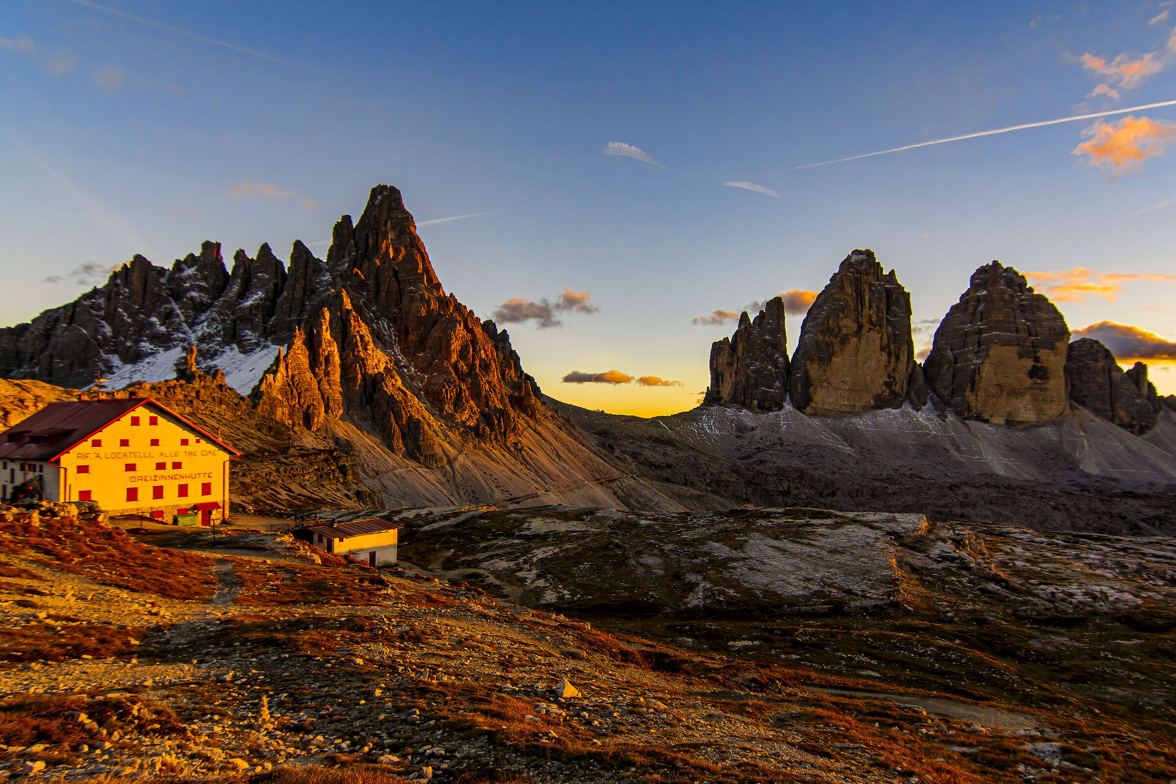Dolomites - 3 peaks, last sun