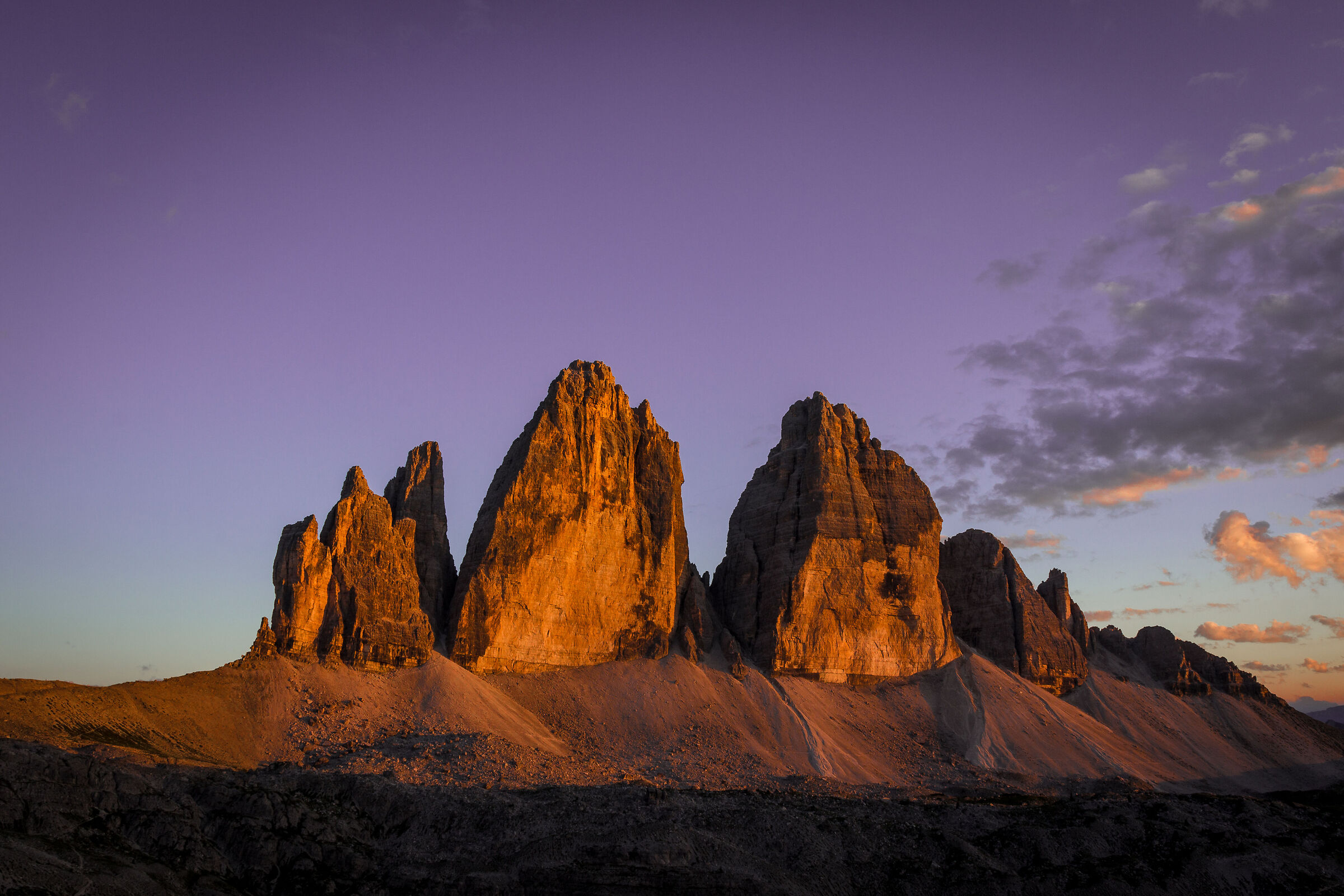 Le Tre Cime in viola