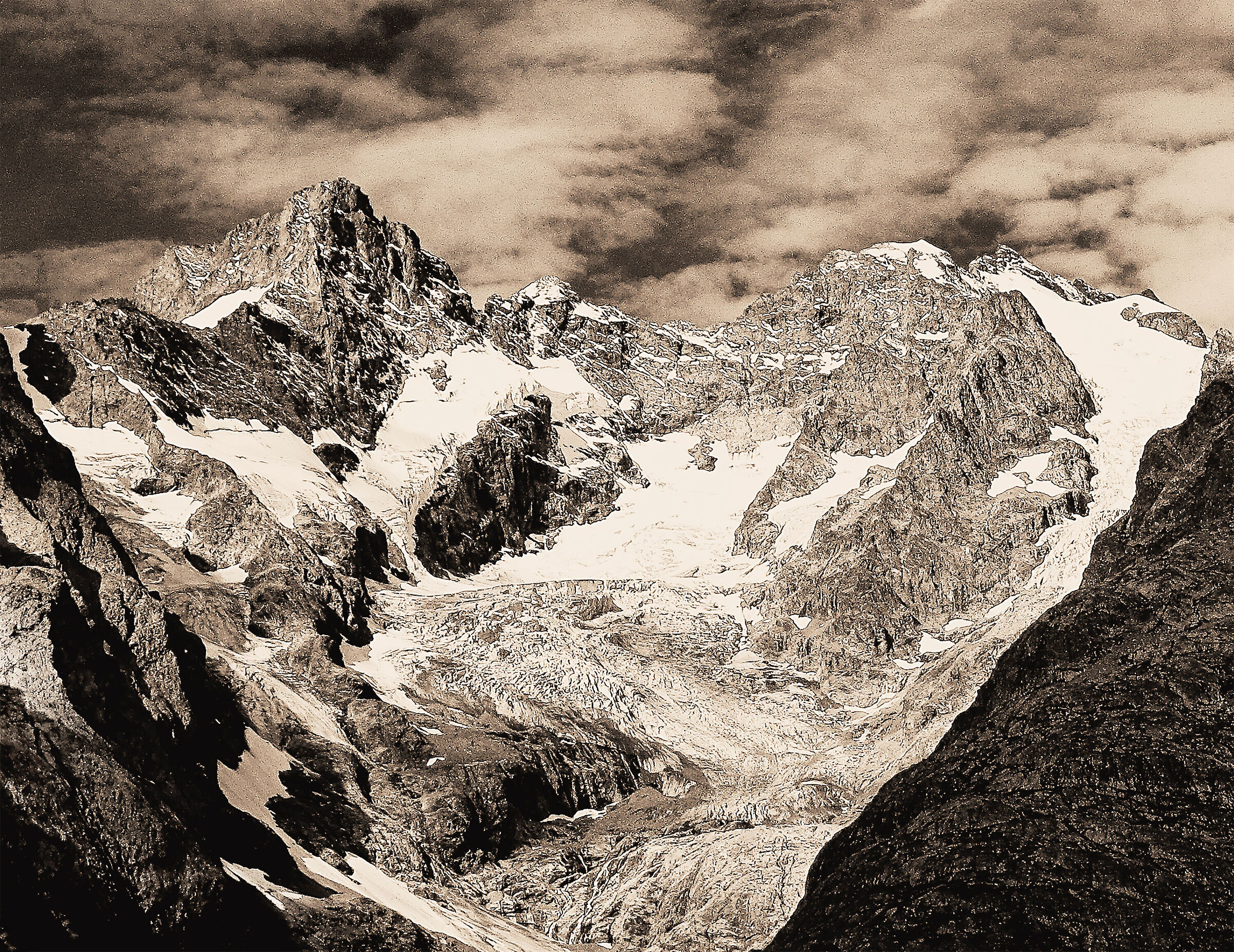 Glacier blanche - nuovo viraggio