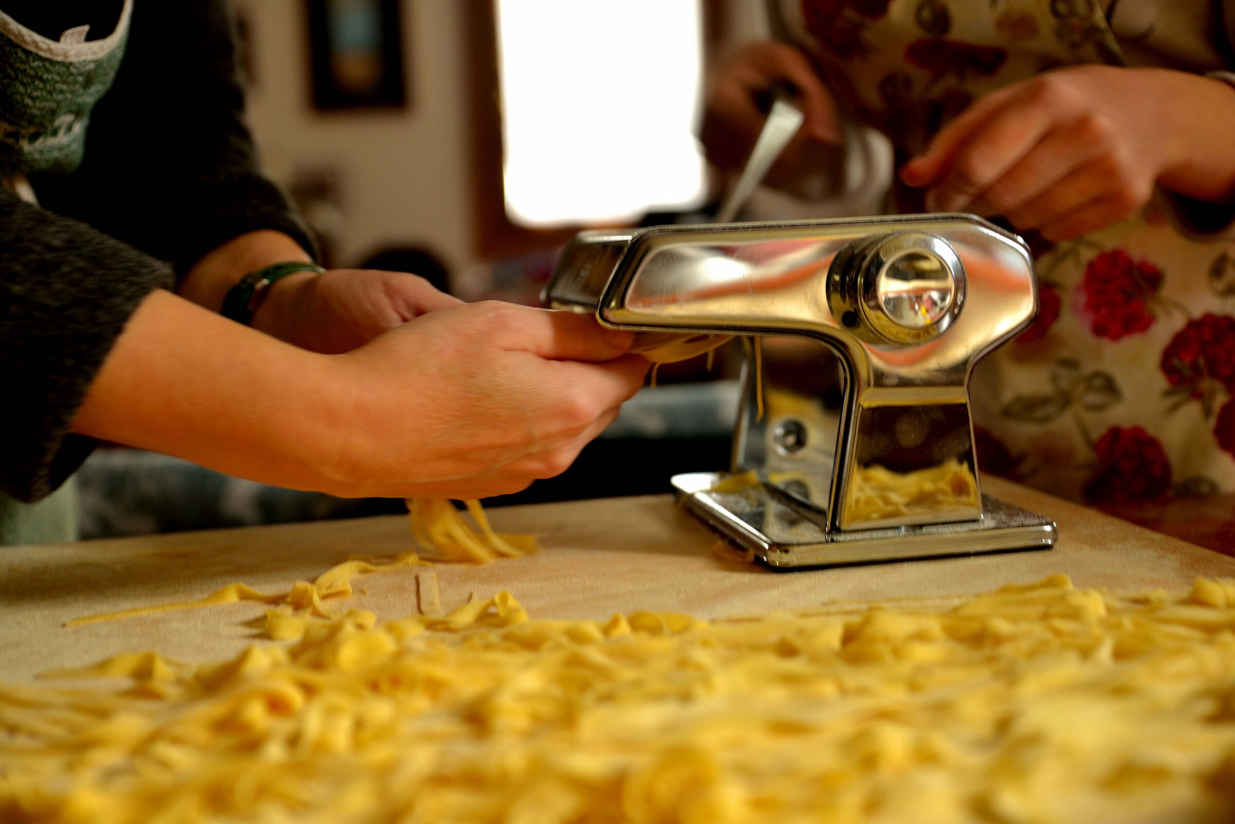 Having your hands in the dough