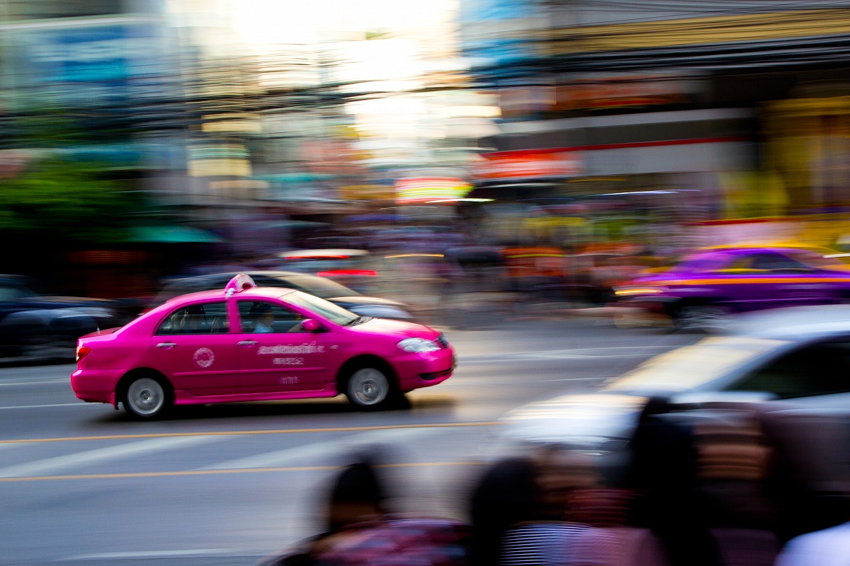 ..... away quickly through the streets of Bangkok!