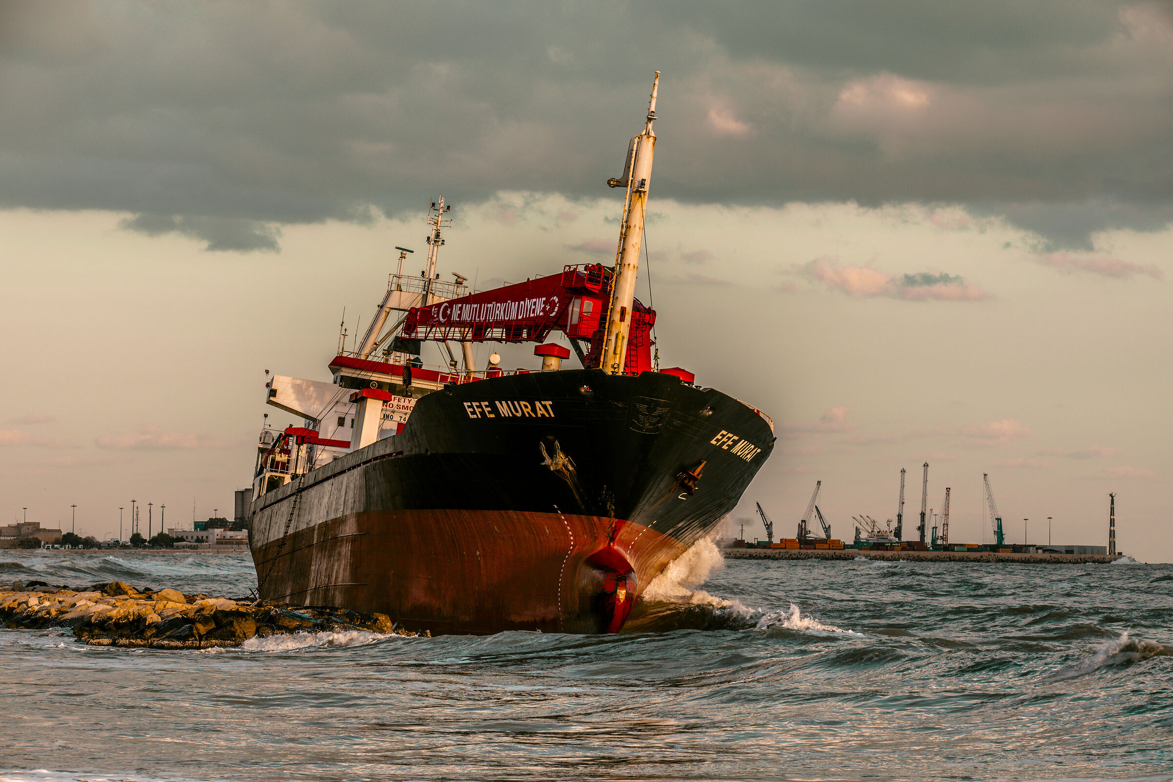 shipwreck near bari frontsea