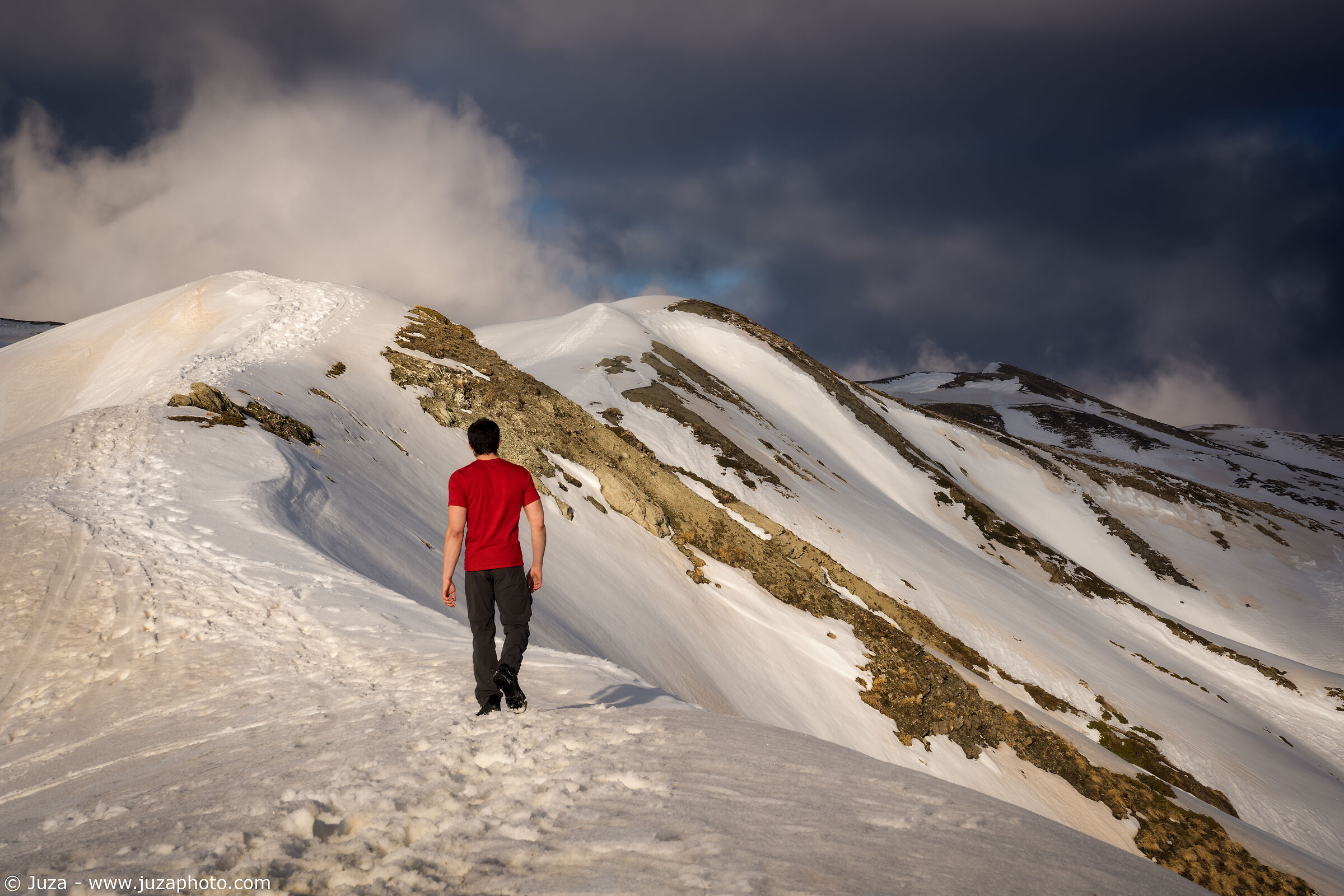 On snow-capped peaks