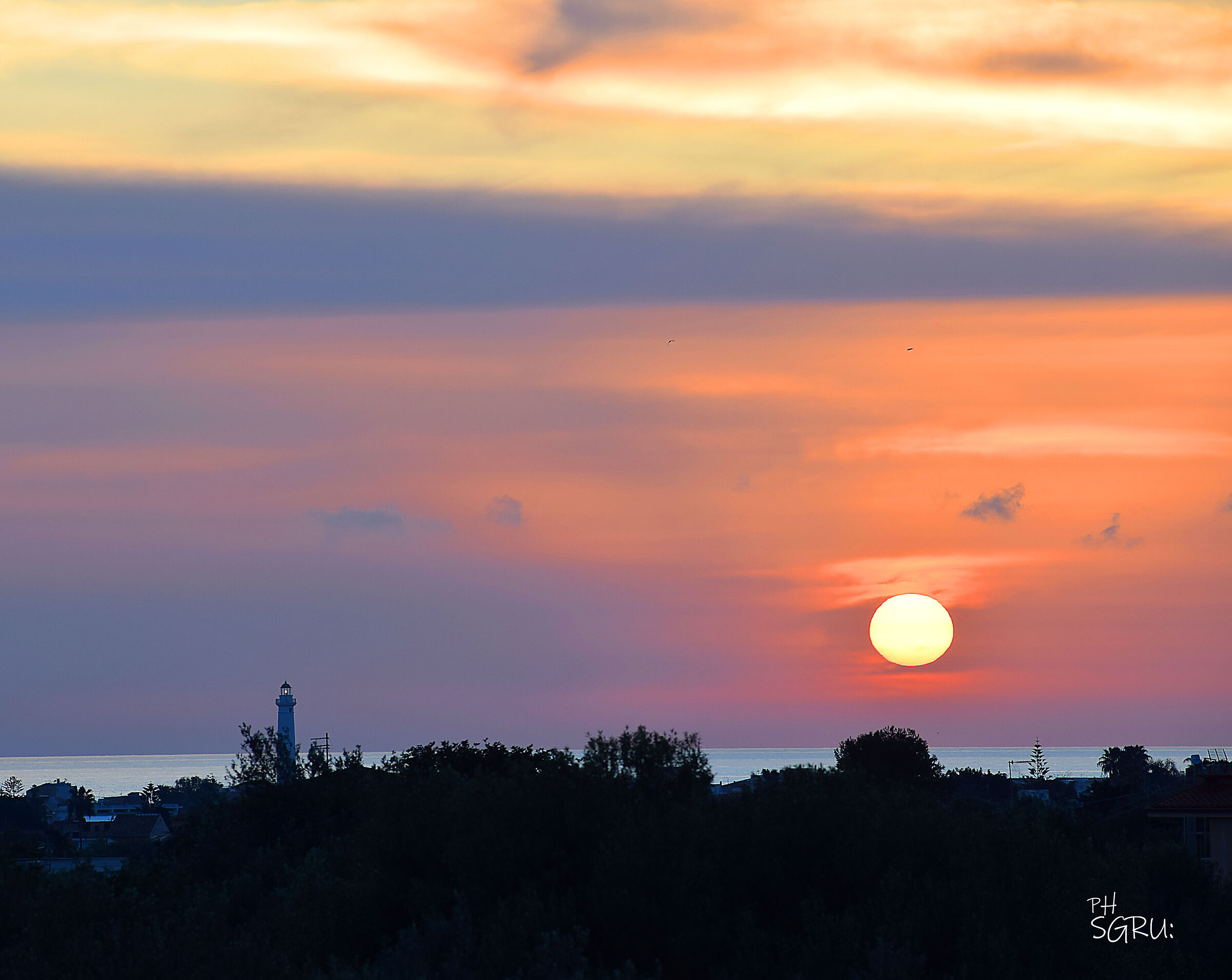 sunset with lighthouse 2