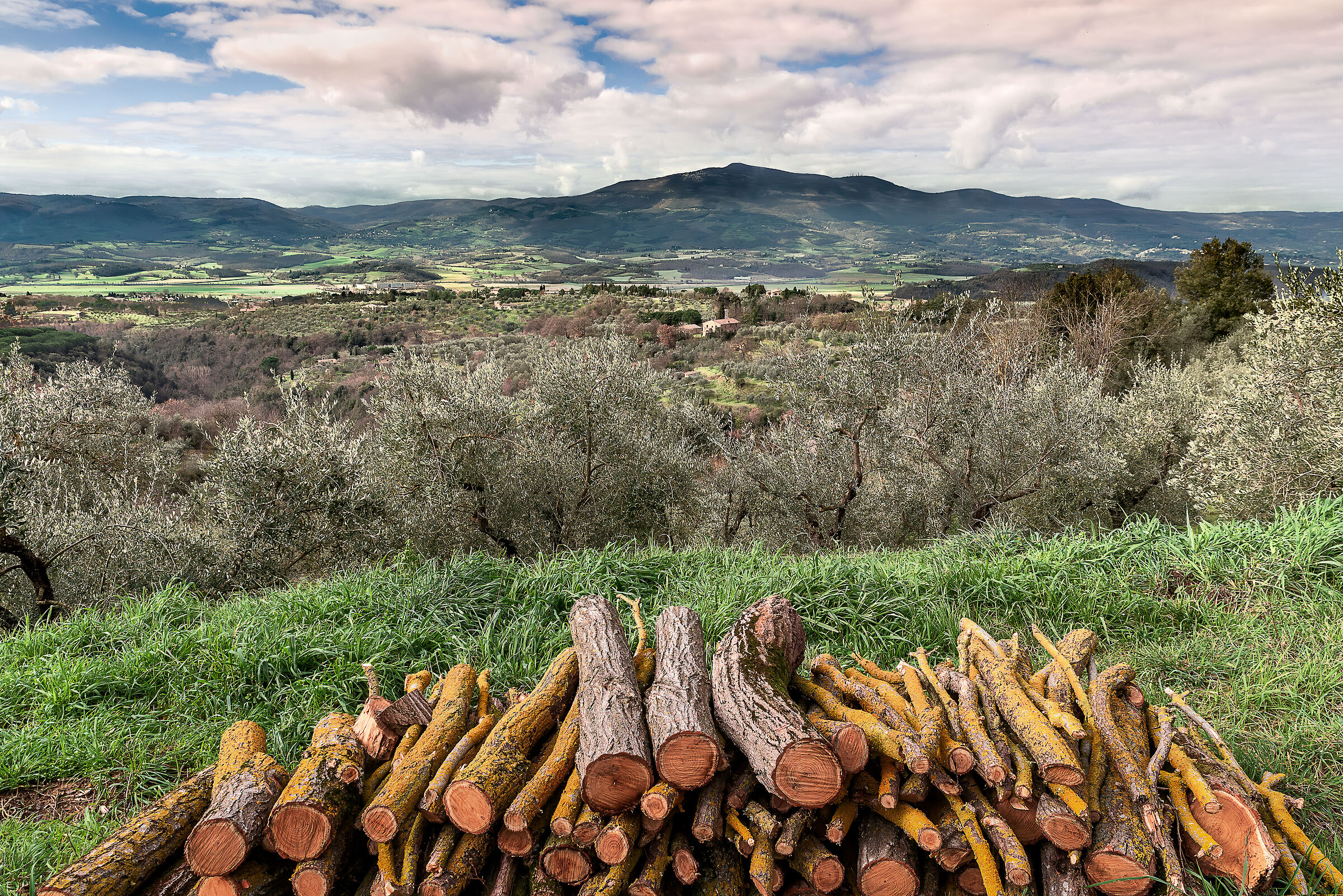 paesaggio da citta' della pieve verso la toscana