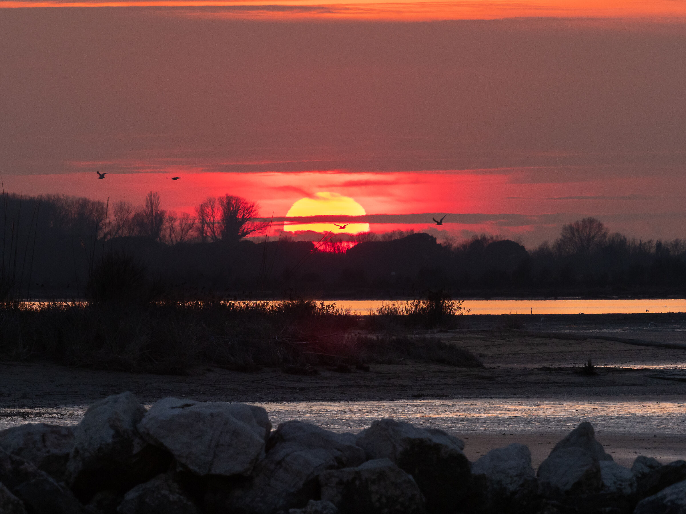 tramonto in laguna