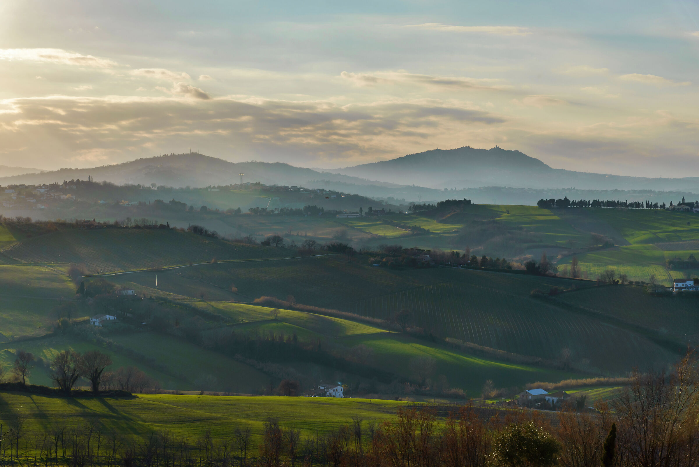 San Marino as seen from San Clemente (Rimini)