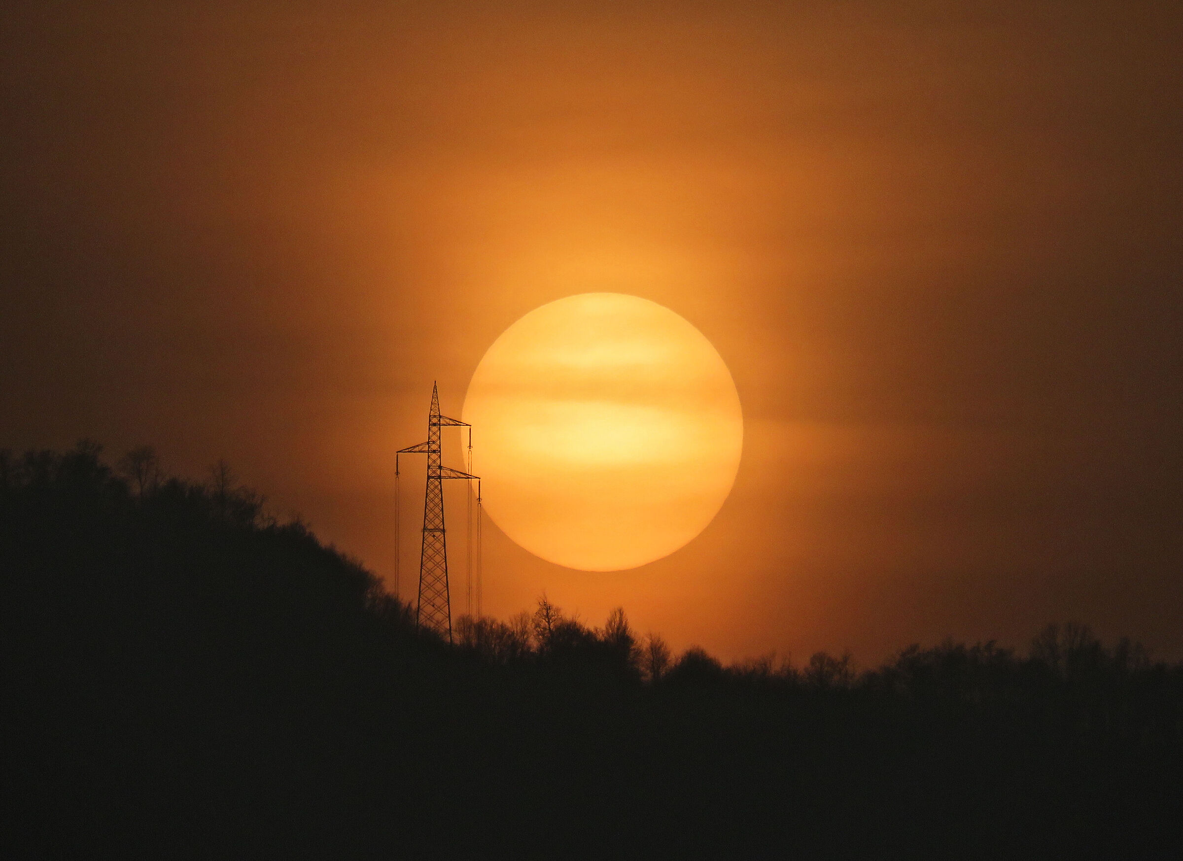 Un pallido sole ...ma un paricolare tramonto