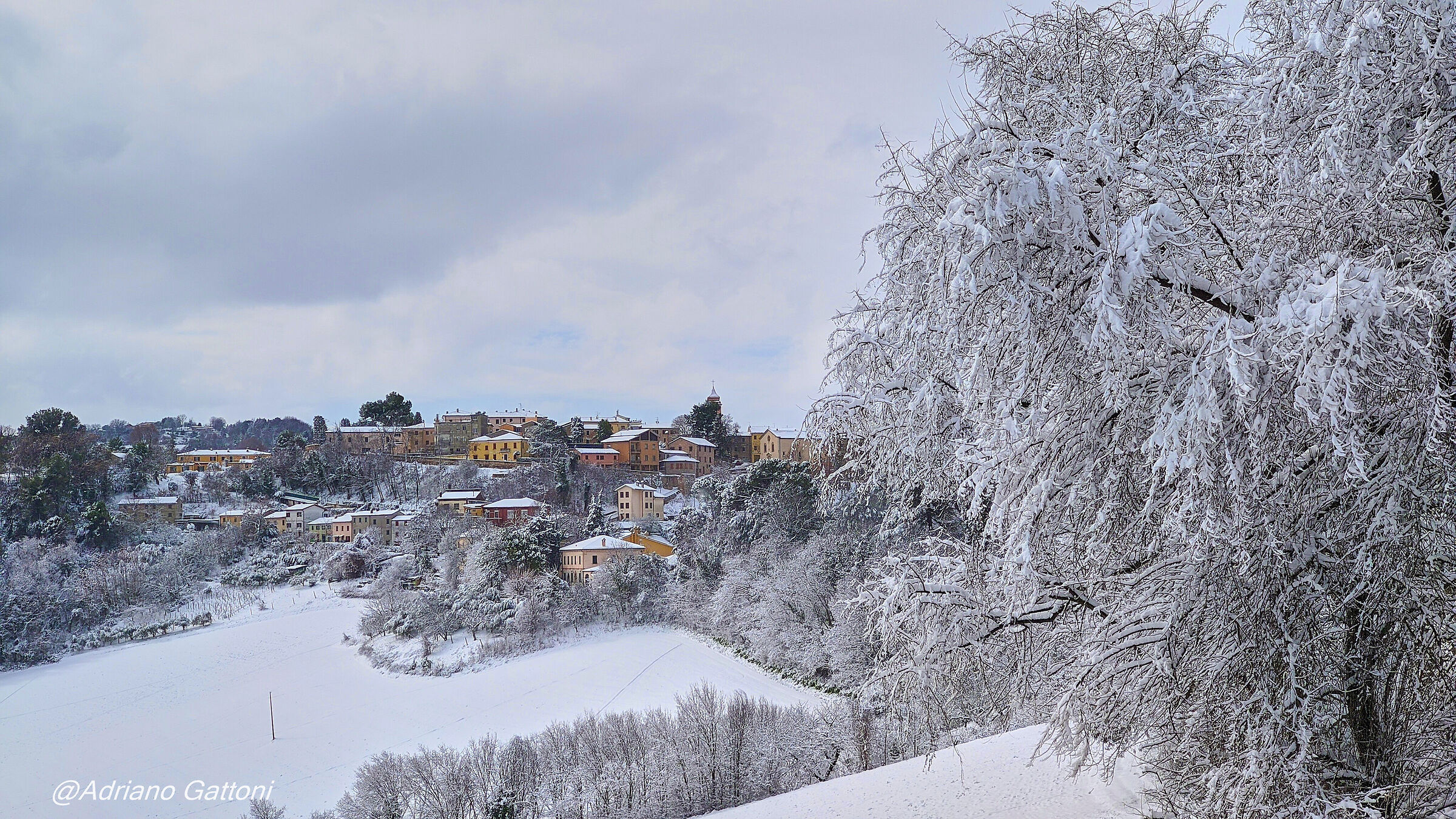 Colli Pesaresi sotto la neve