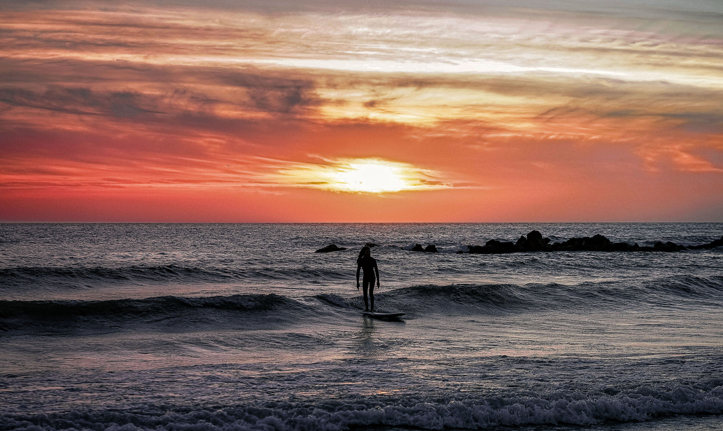 Surfer at Sunset