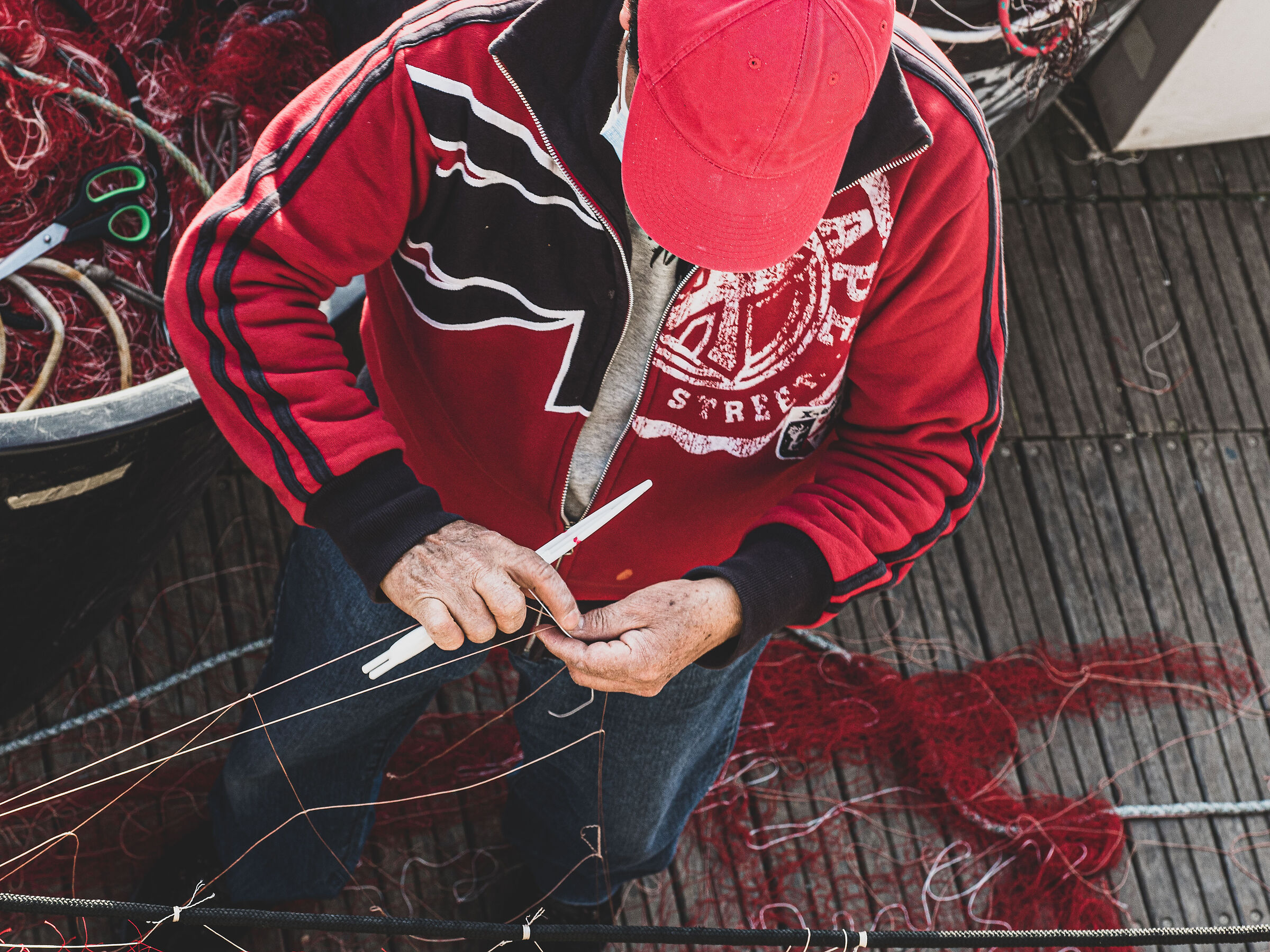 Un pescatore e le reti