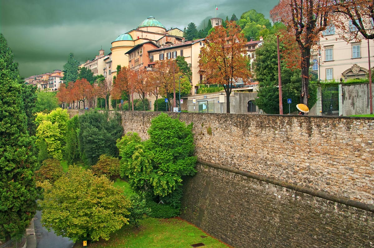 The walls of Bergamo