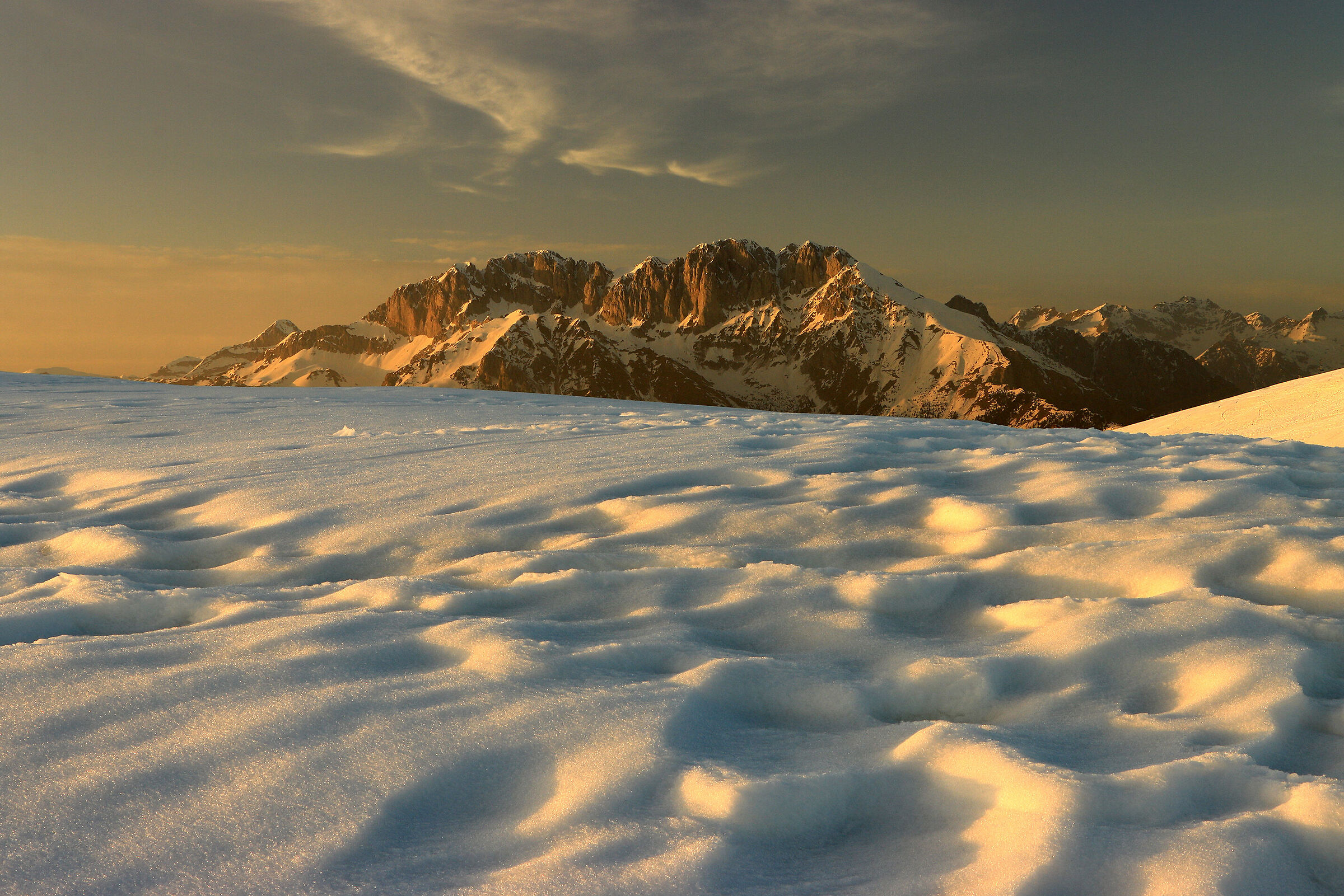 The Presolana- tonight...