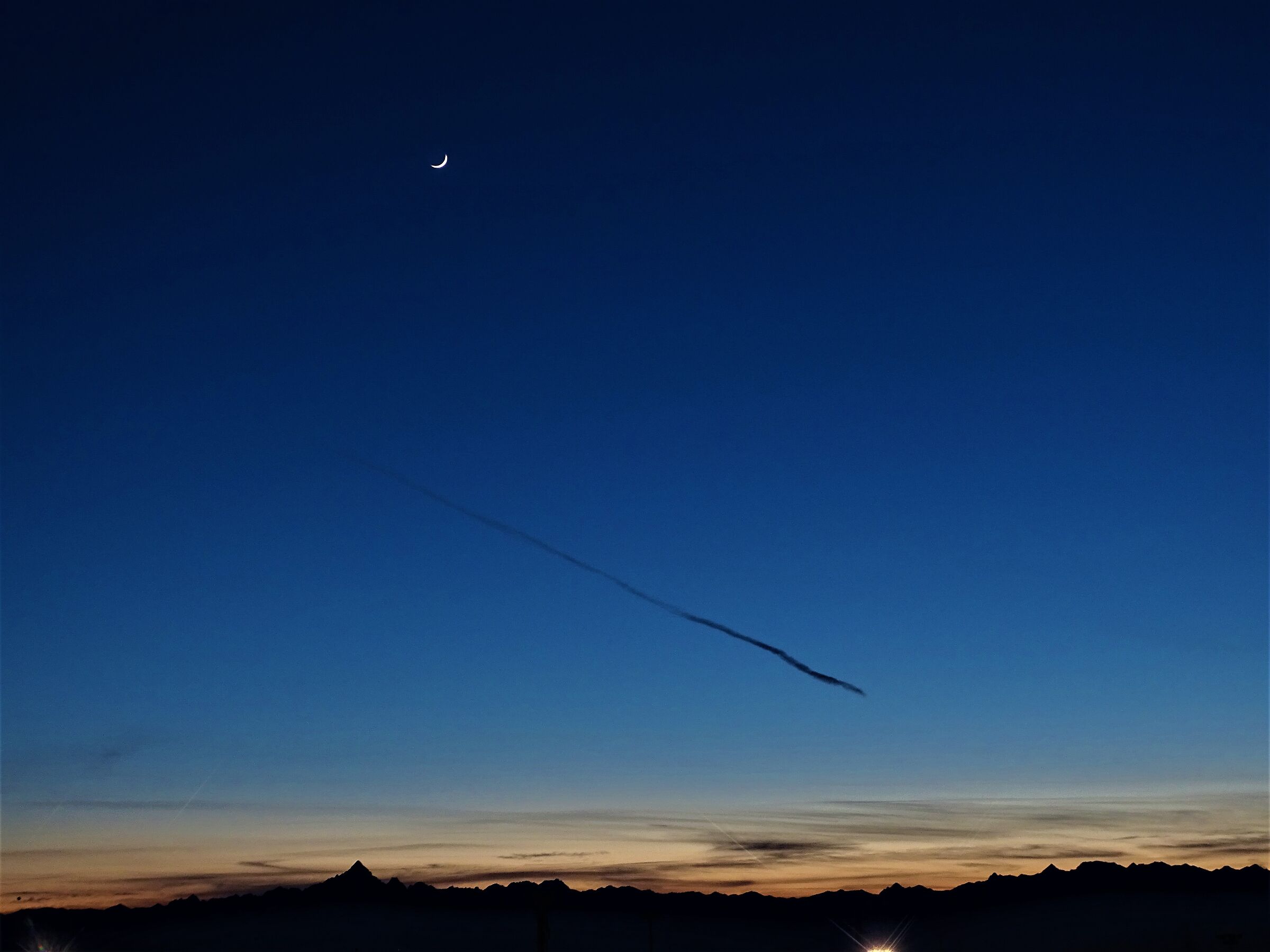 the alps and the moon