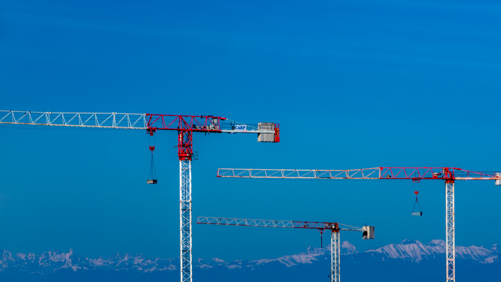 Work in progress in the mountains