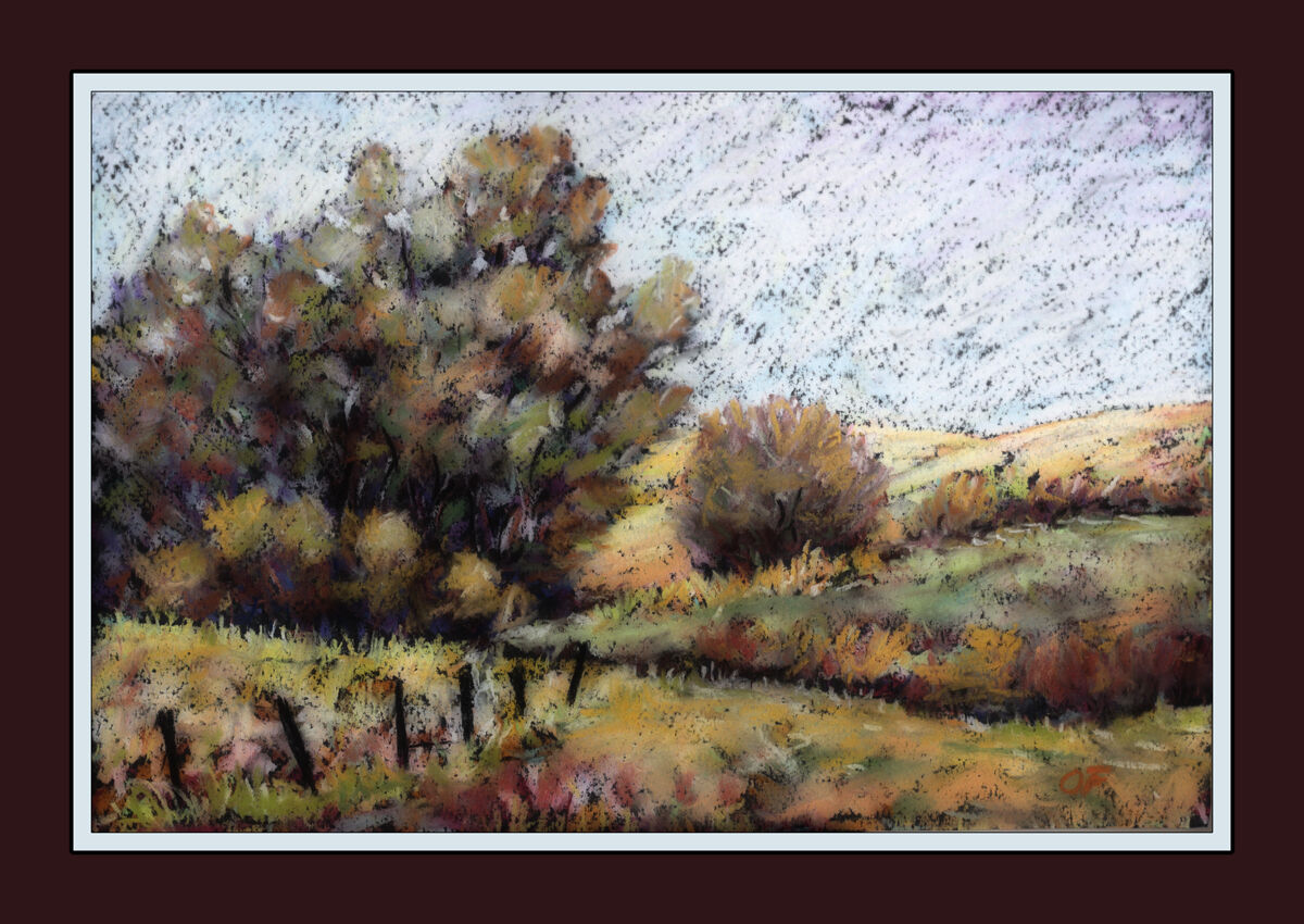 en plein air - soft pastel 20x30