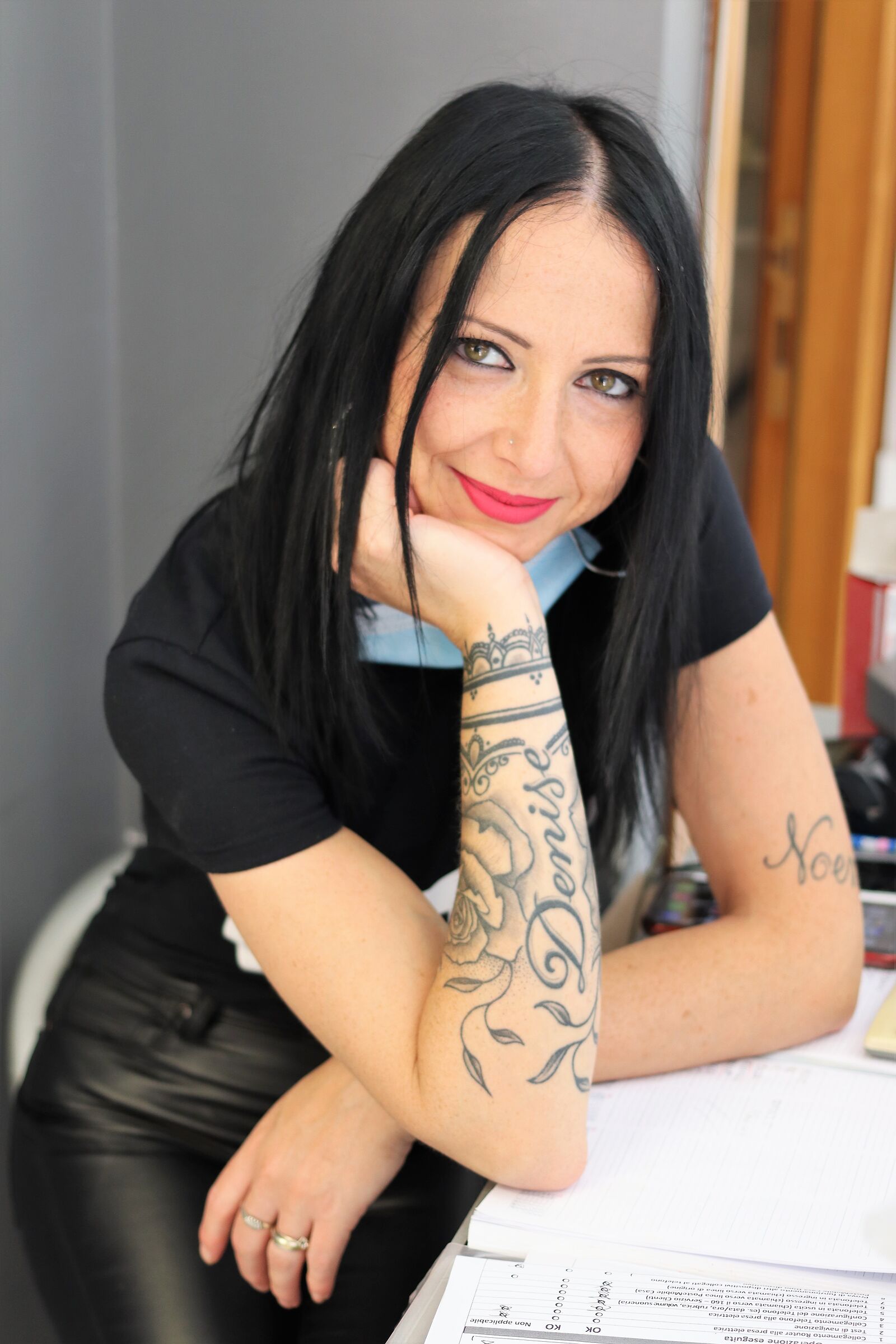 Il dolce sorriso della parrucchiera!