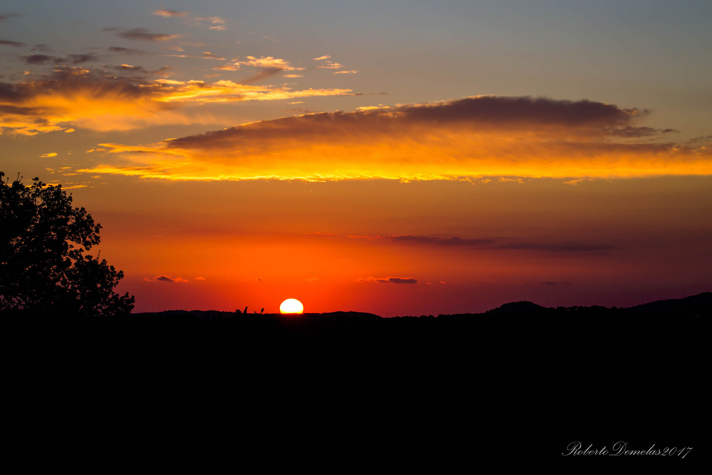 Red in the evening..