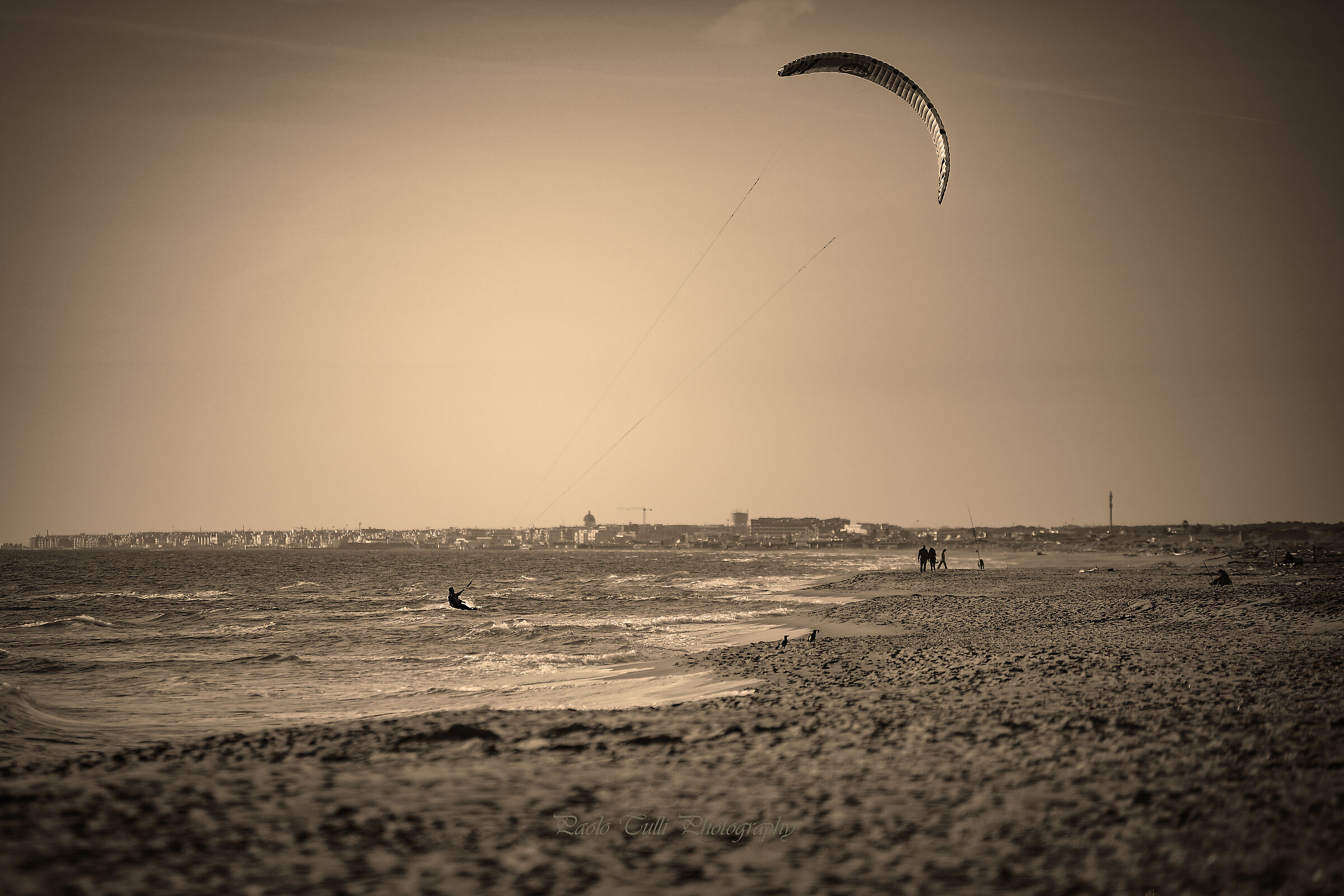 Kitesurfing...
