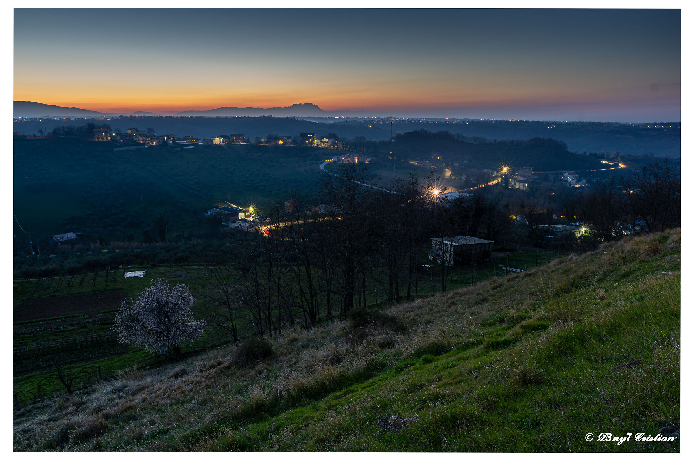 Sunset over the Maiella